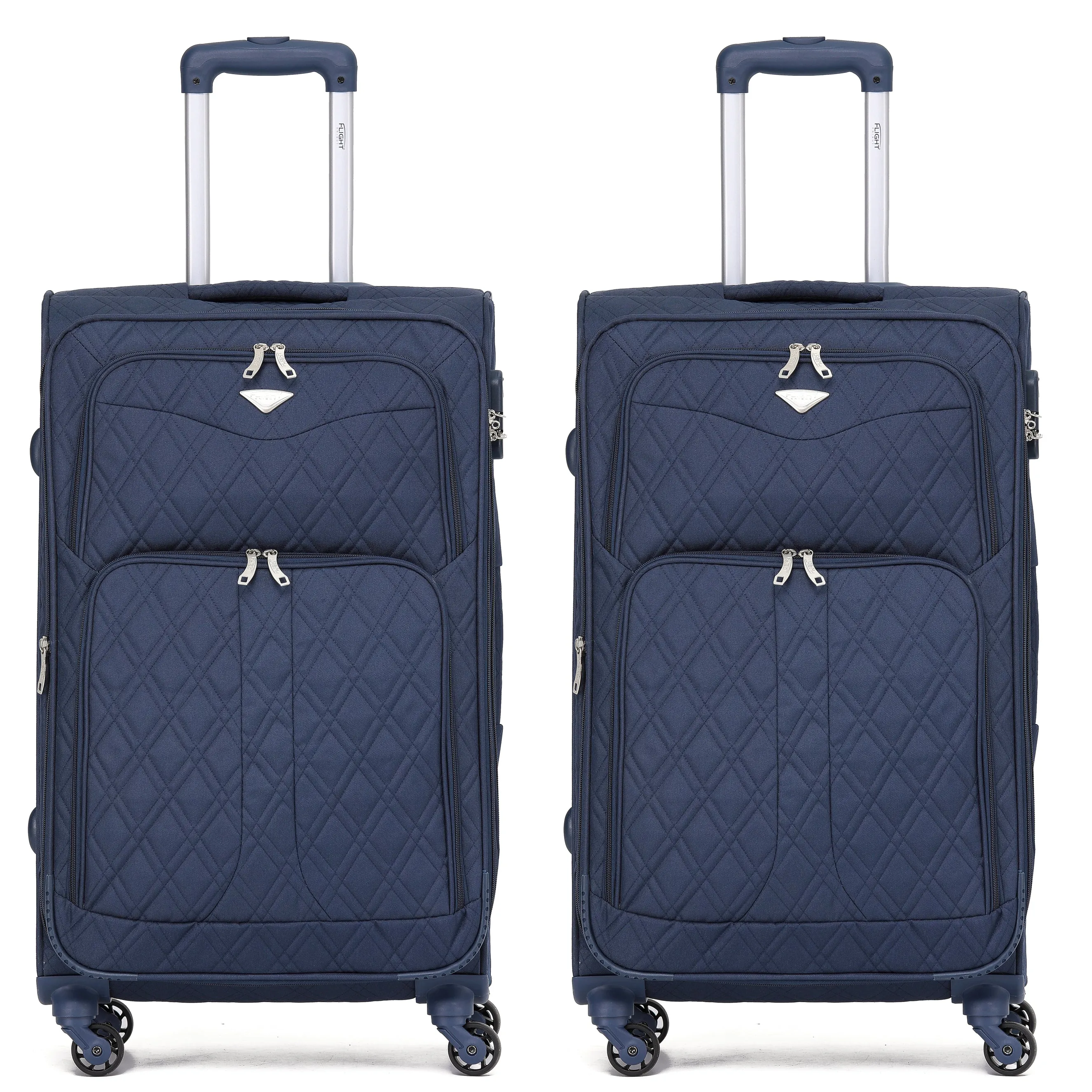 Lightweight 4 Wheel Soft Case Suitcases