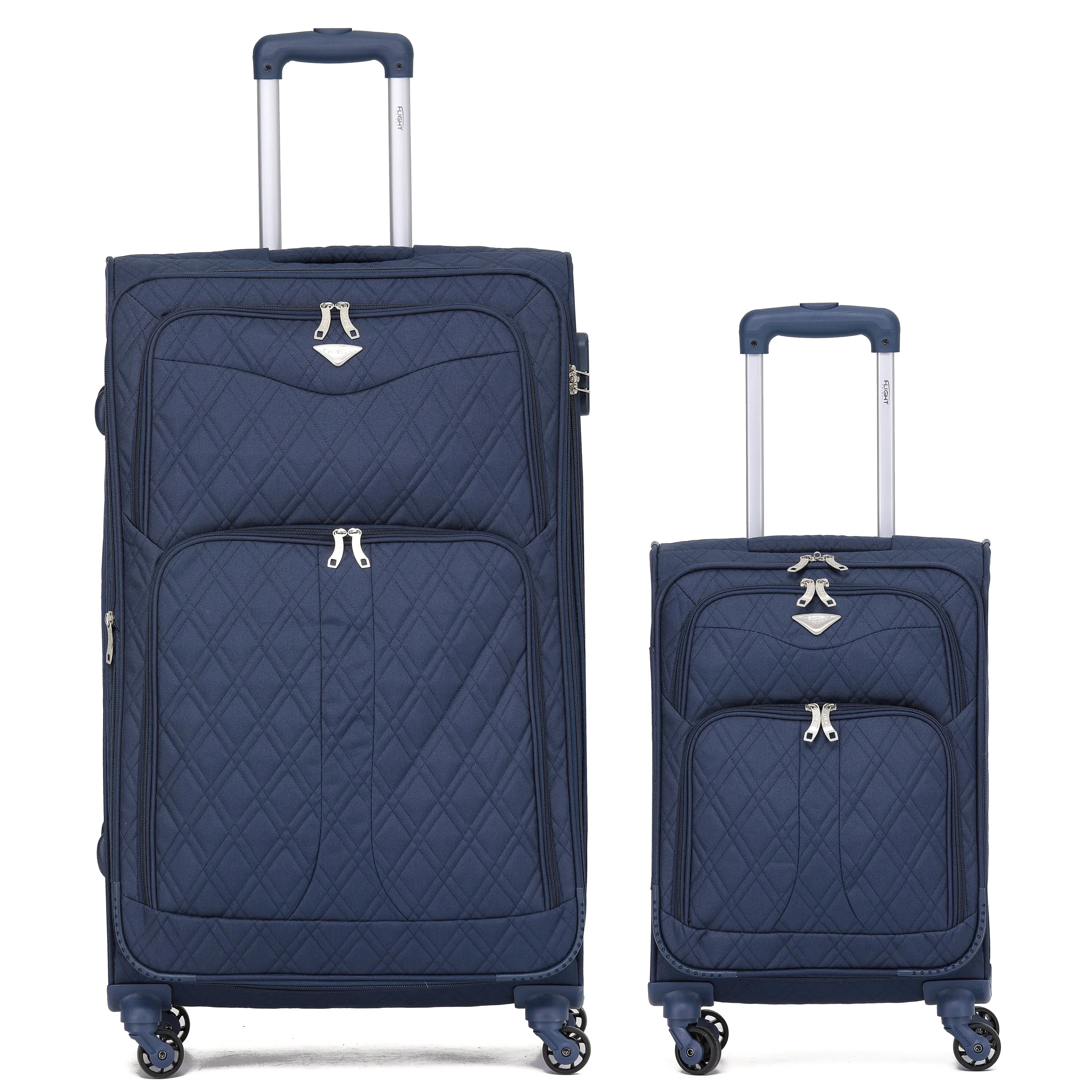 Lightweight 4 Wheel Soft Case Suitcases