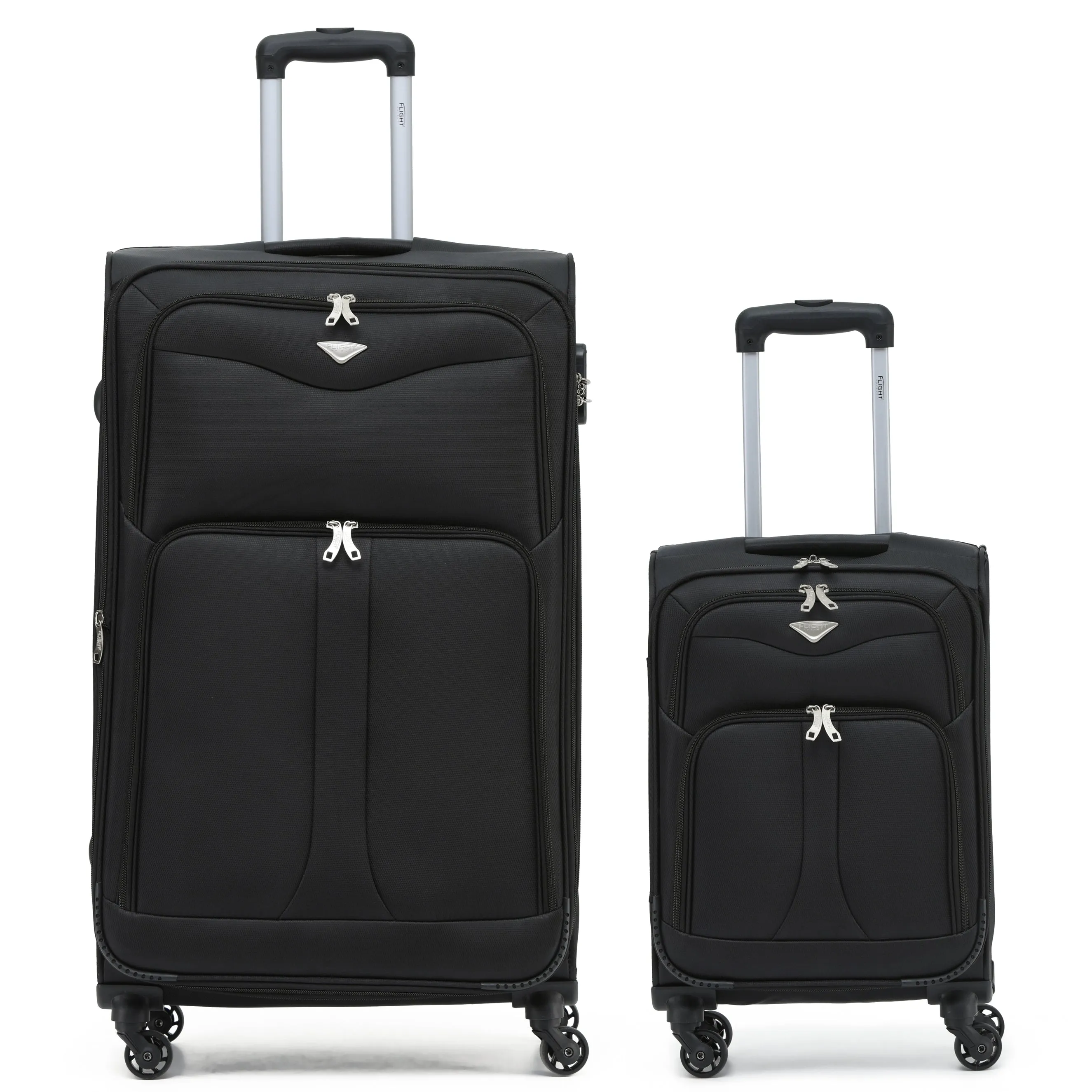 Lightweight 4 Wheel Soft Case Suitcases