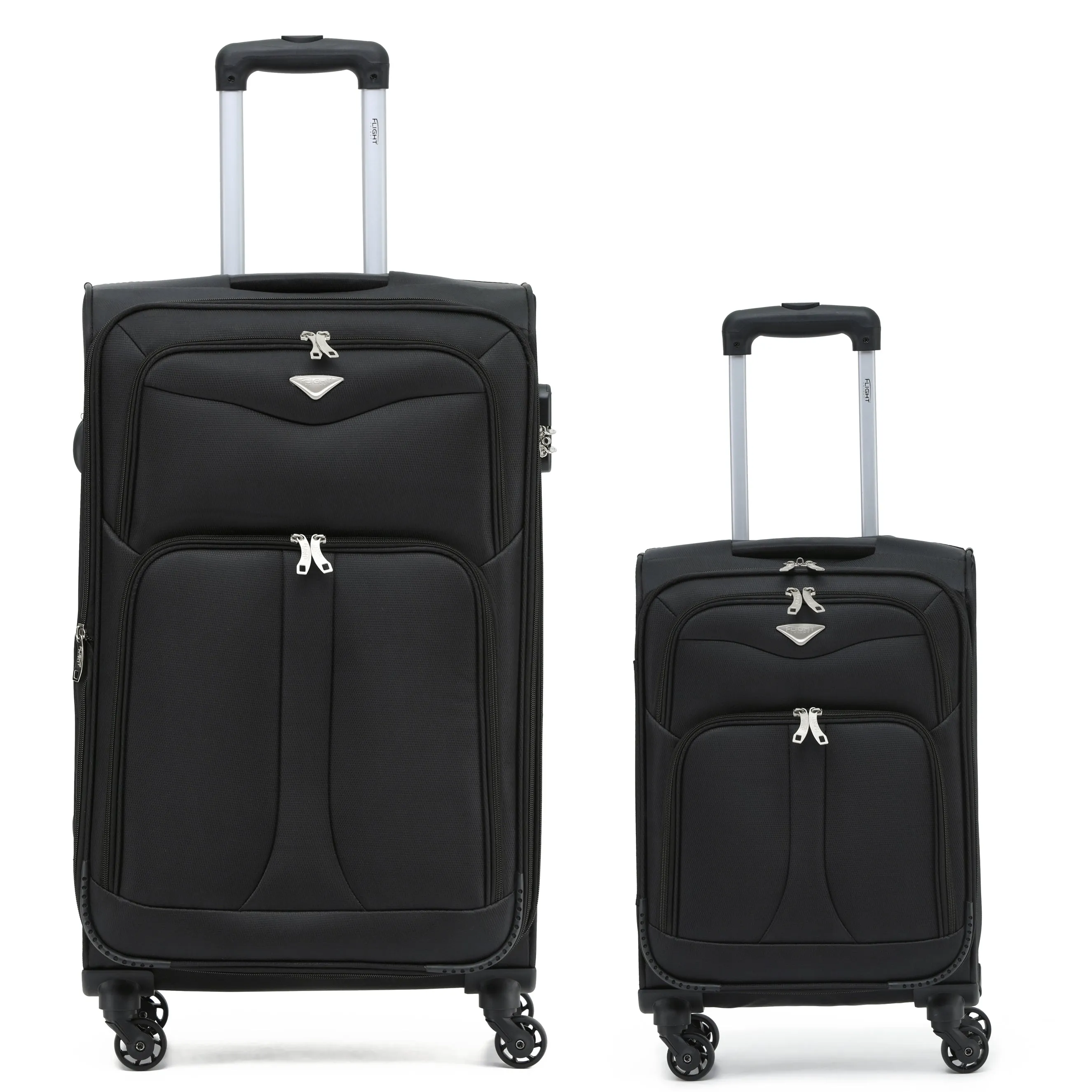 Lightweight 4 Wheel Soft Case Suitcases