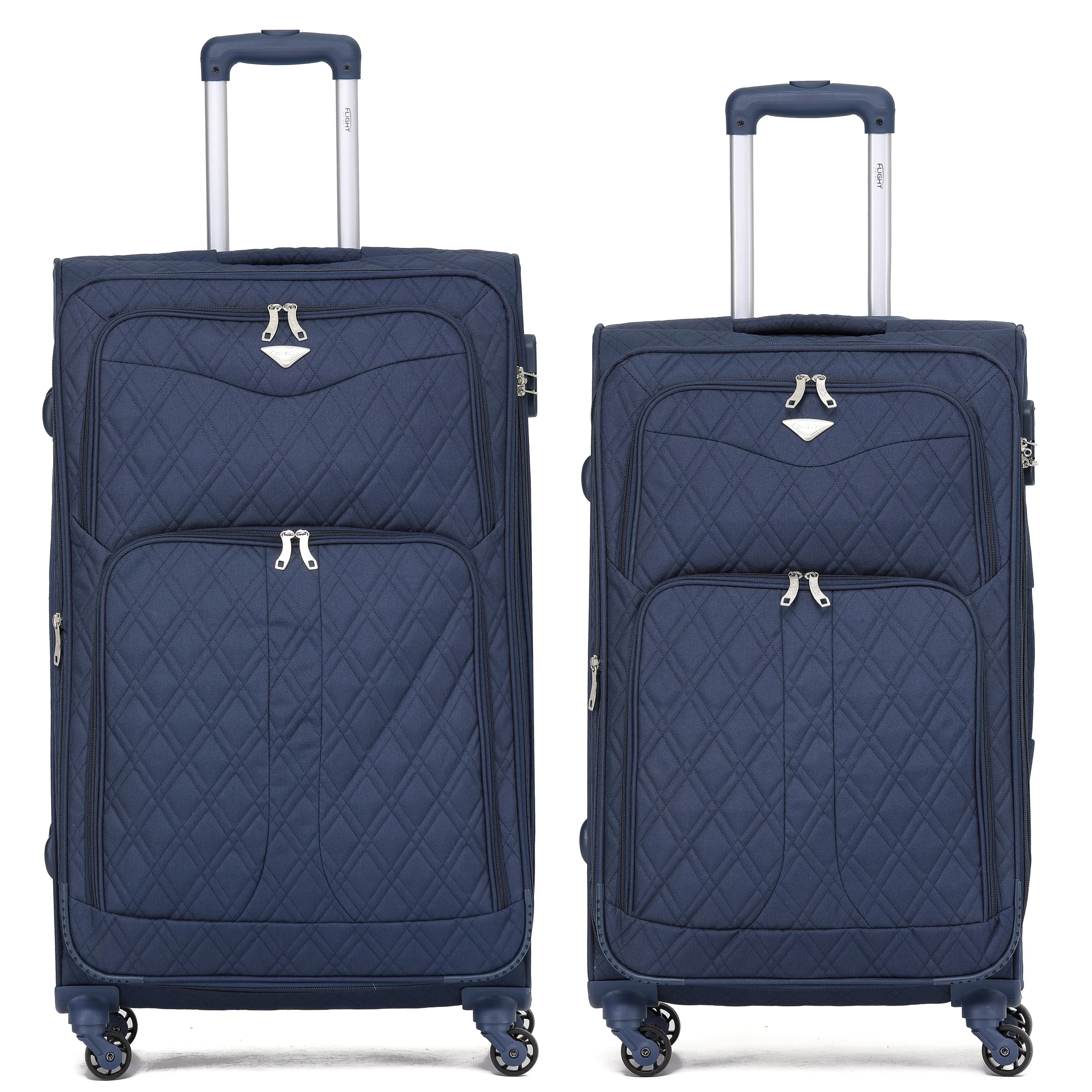 Lightweight 4 Wheel Soft Case Suitcases