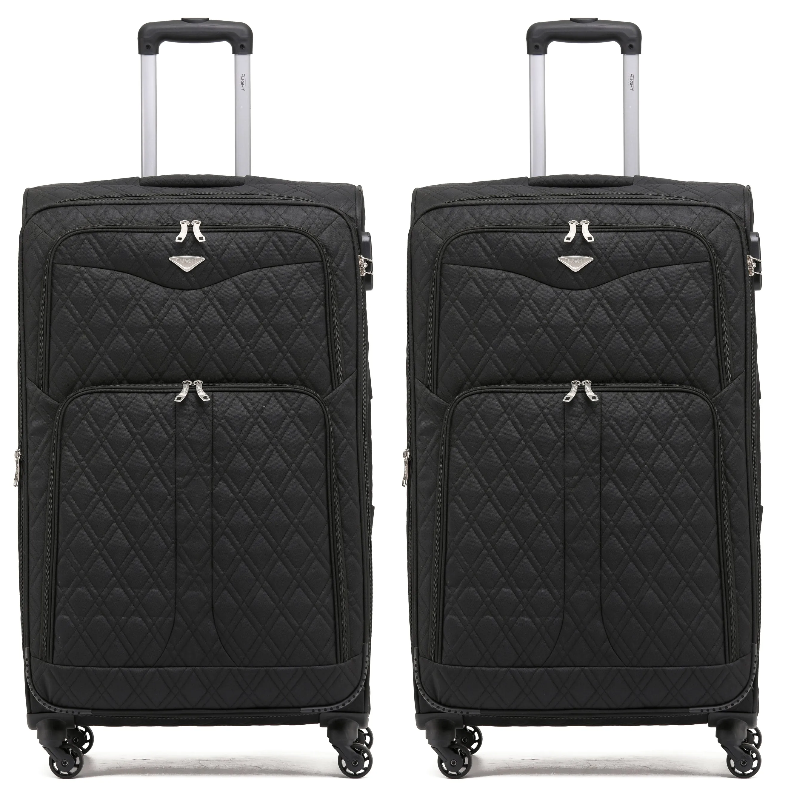 Lightweight 4 Wheel Soft Case Suitcases