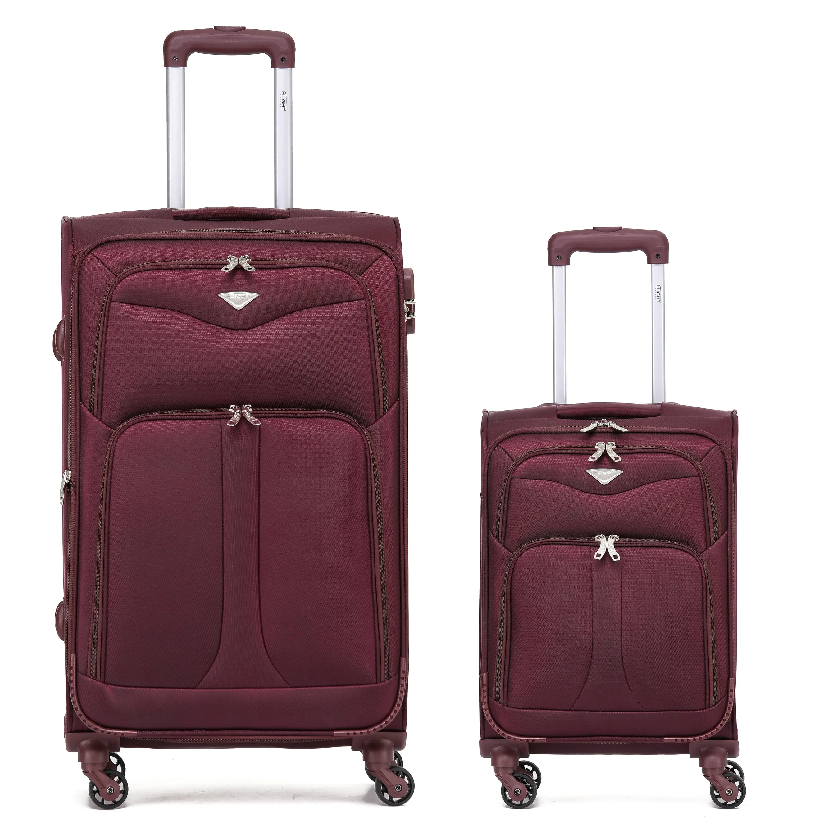Lightweight 4 Wheel Soft Case Suitcases