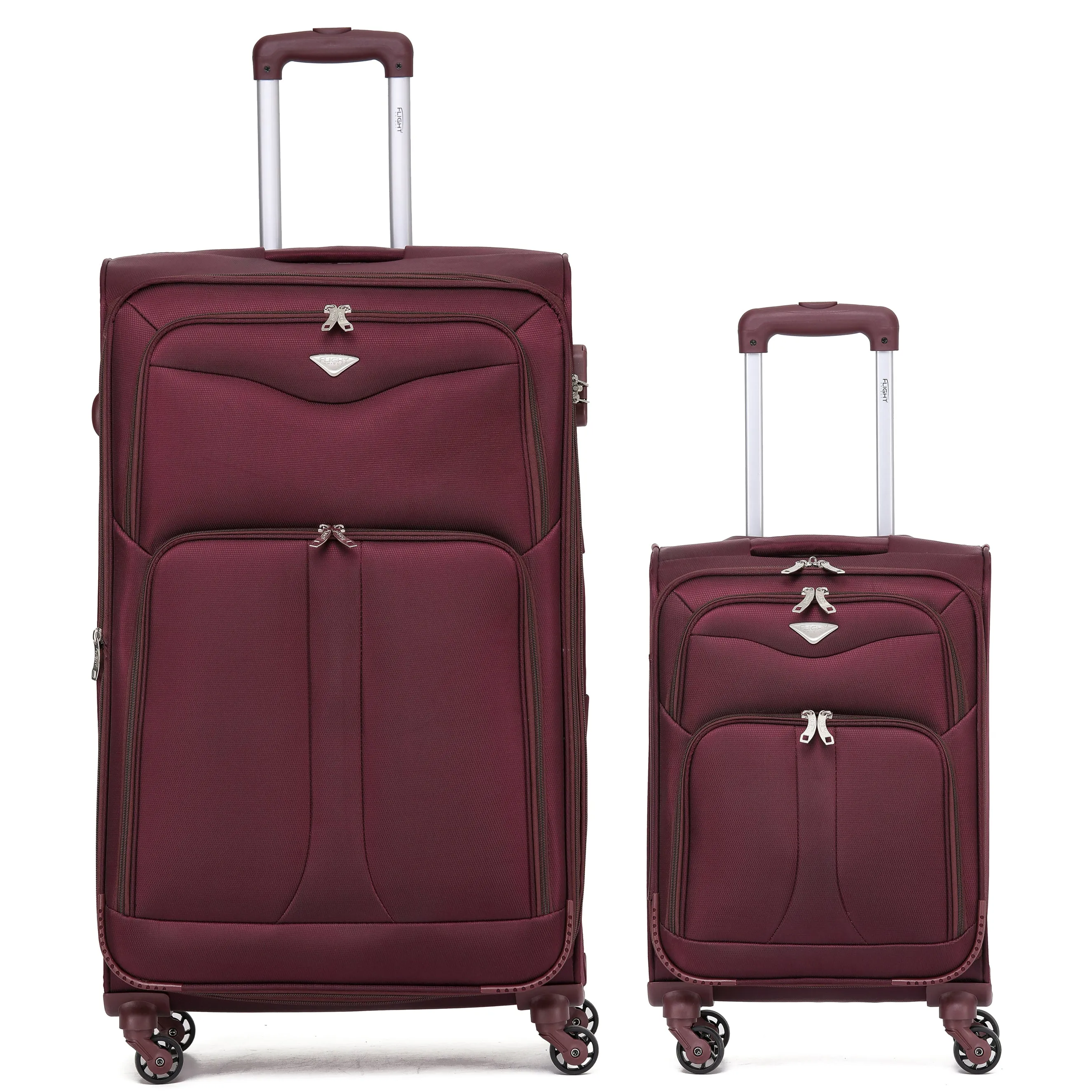 Lightweight 4 Wheel Soft Case Suitcases