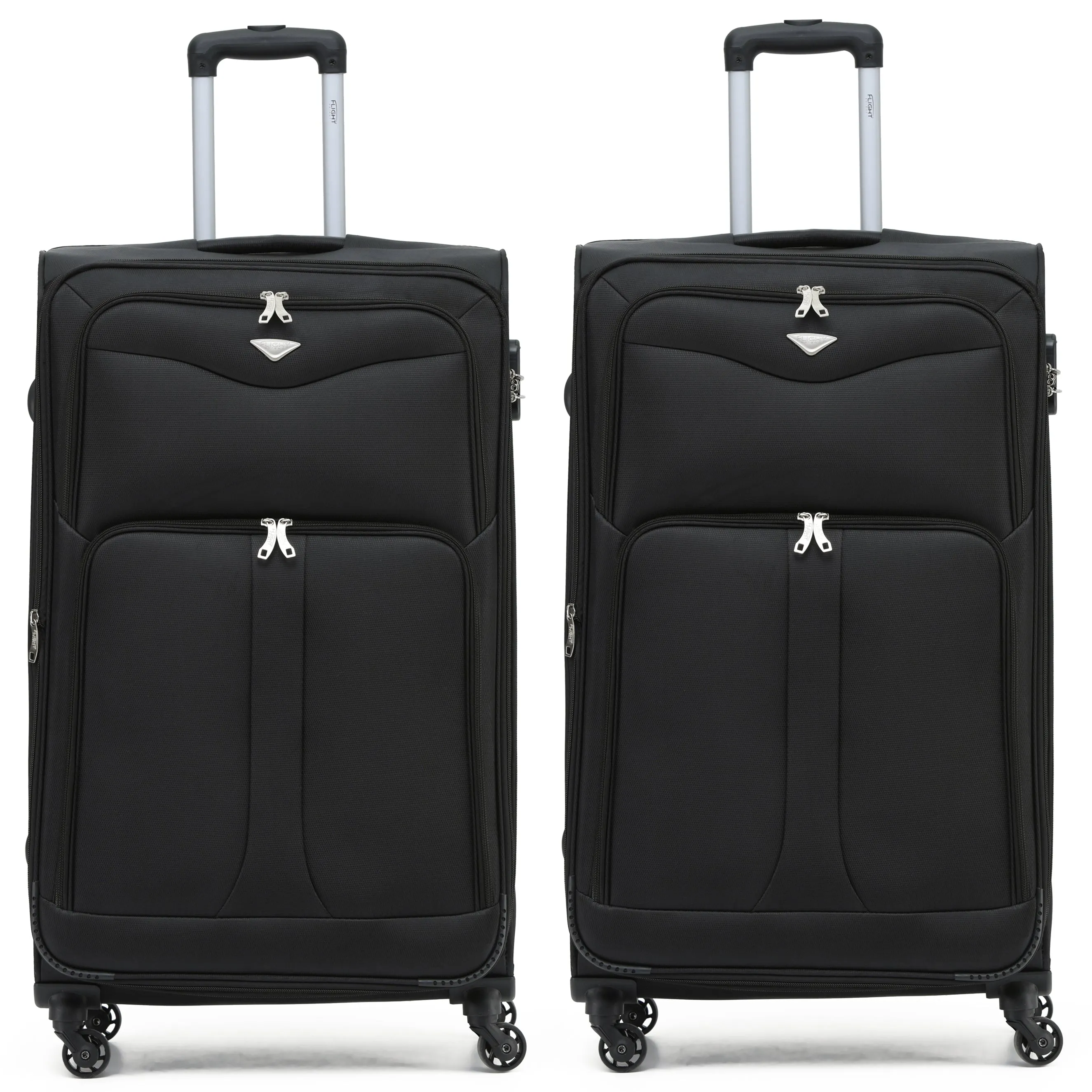 Lightweight 4 Wheel Soft Case Suitcases