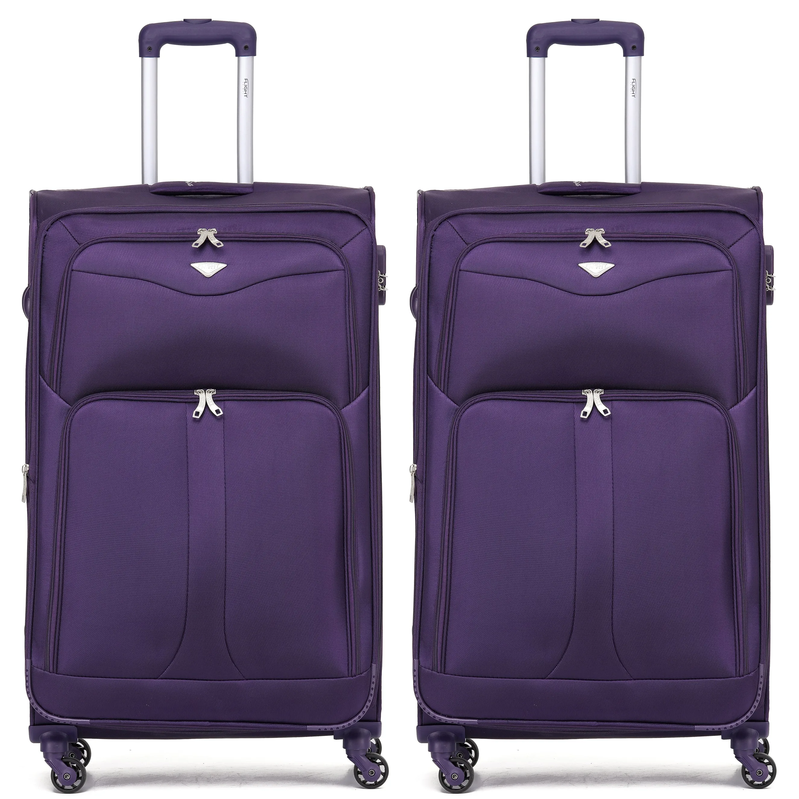 Lightweight 4 Wheel Soft Case Suitcases
