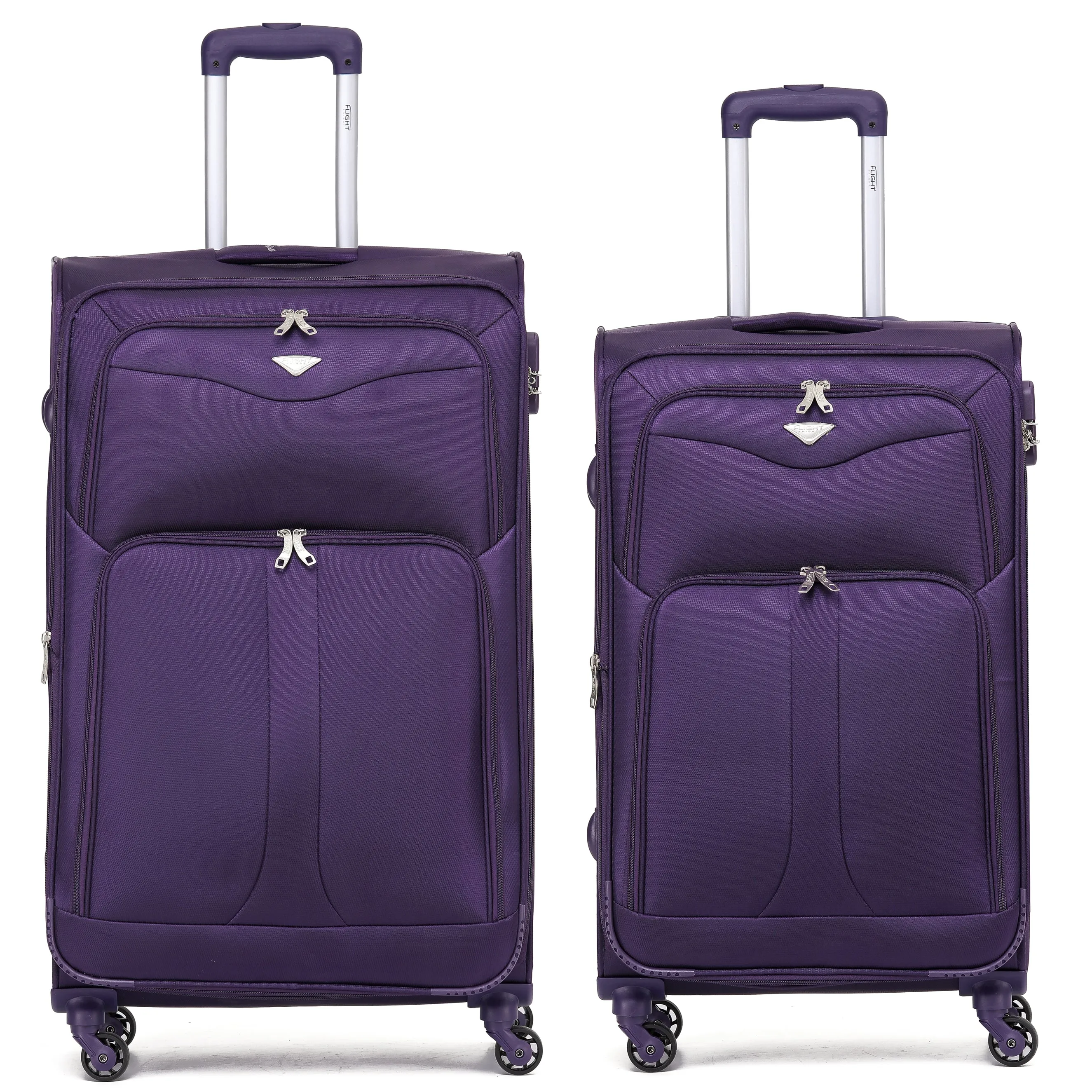 Lightweight 4 Wheel Soft Case Suitcases