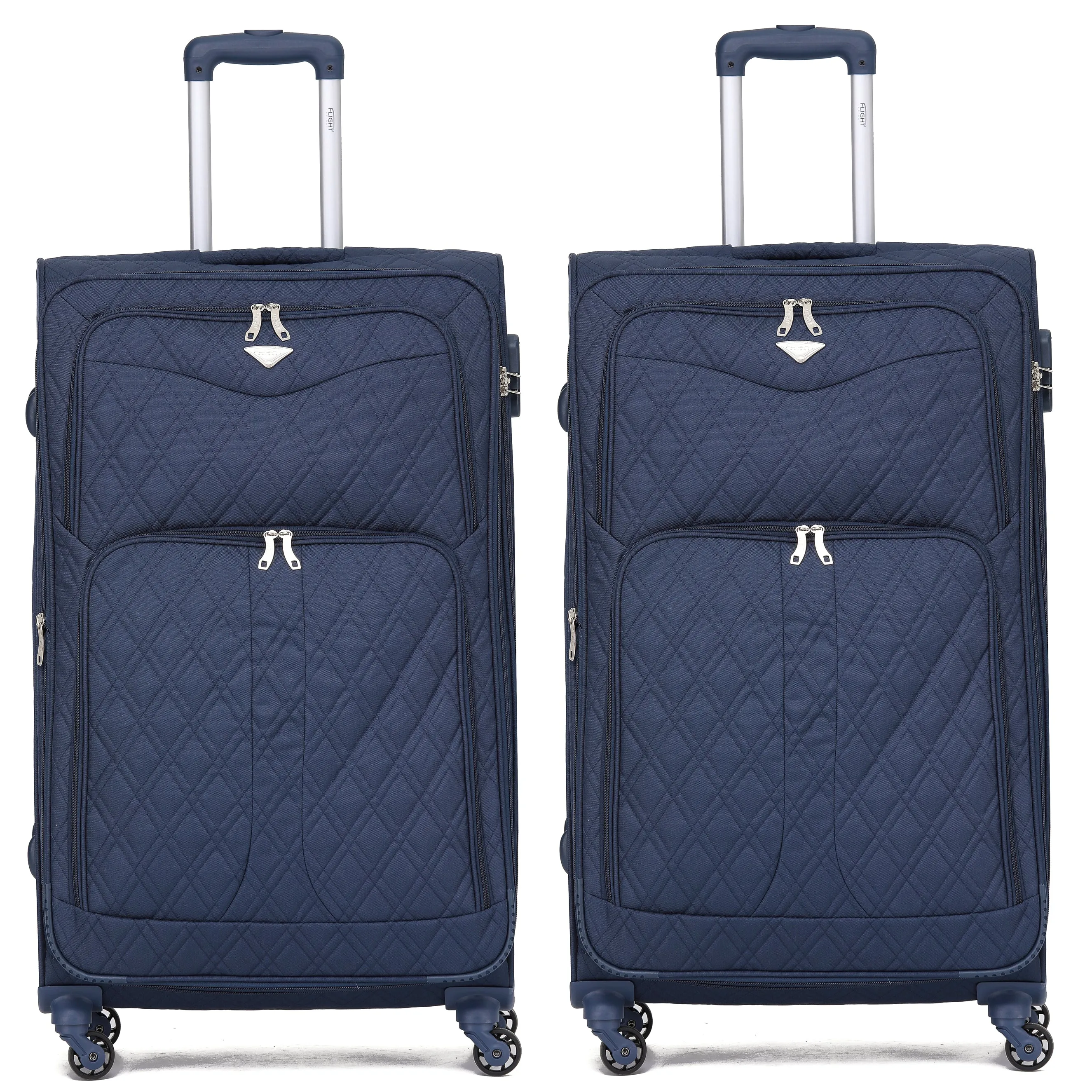 Lightweight 4 Wheel Soft Case Suitcases