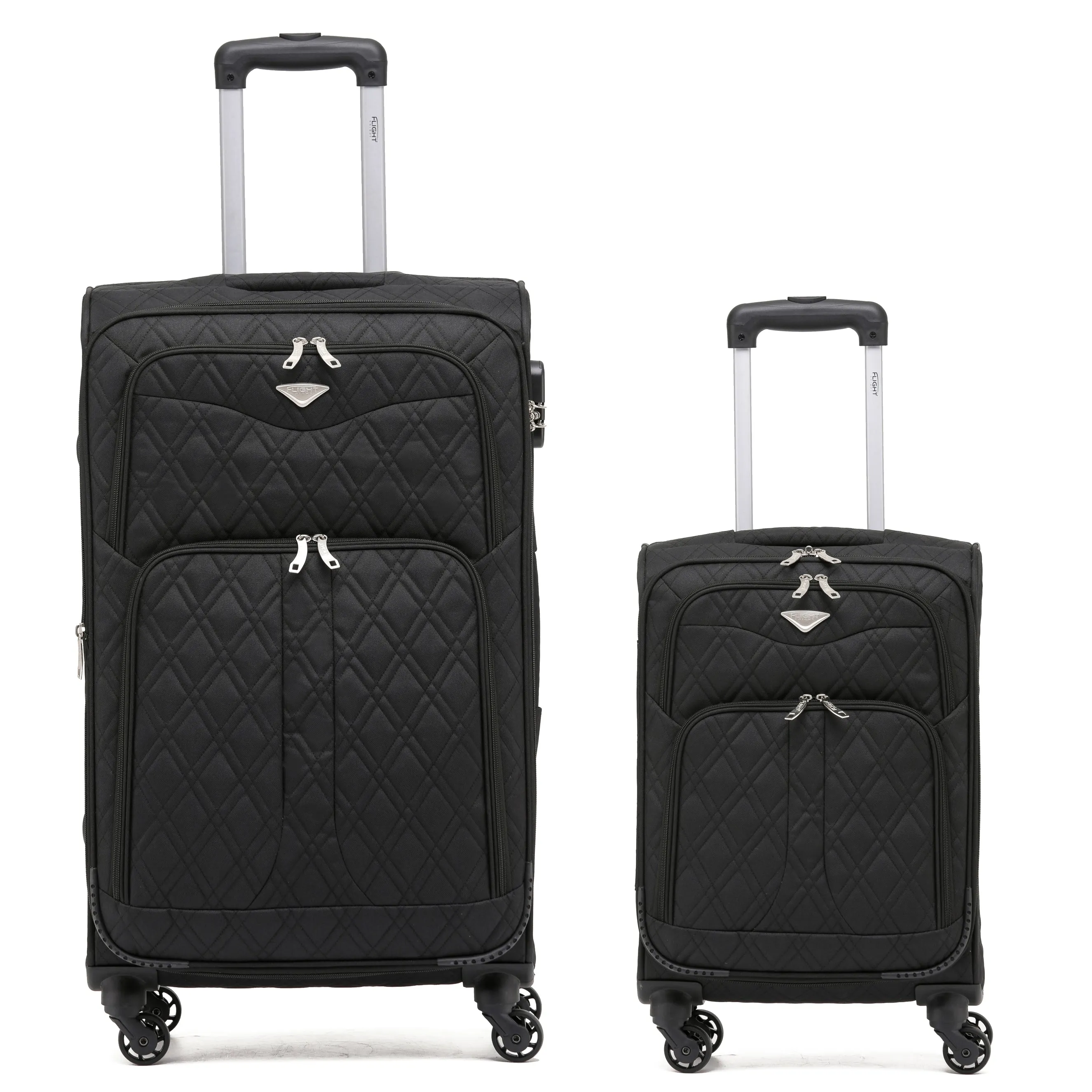 Lightweight 4 Wheel Soft Case Suitcases