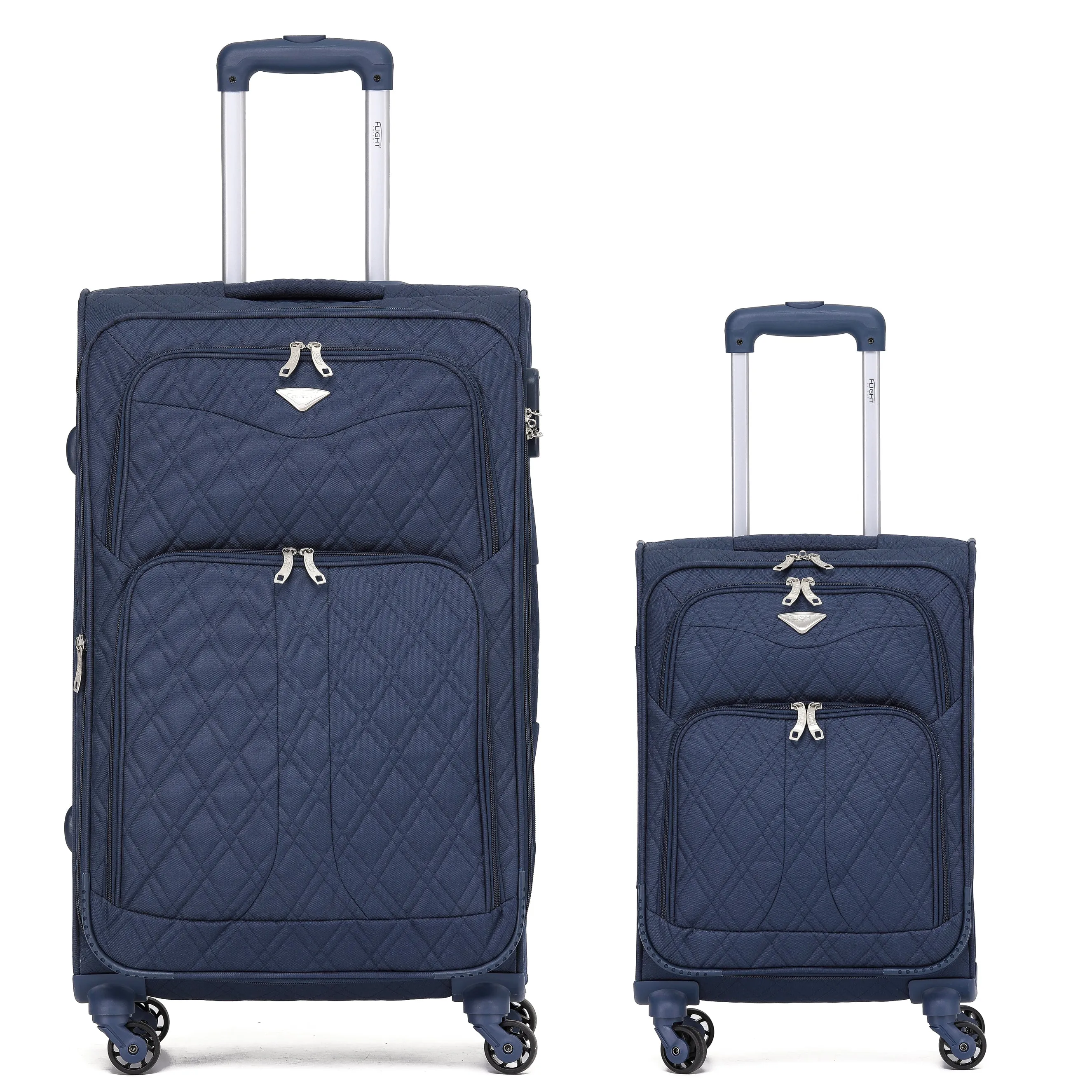 Lightweight 4 Wheel Soft Case Suitcases
