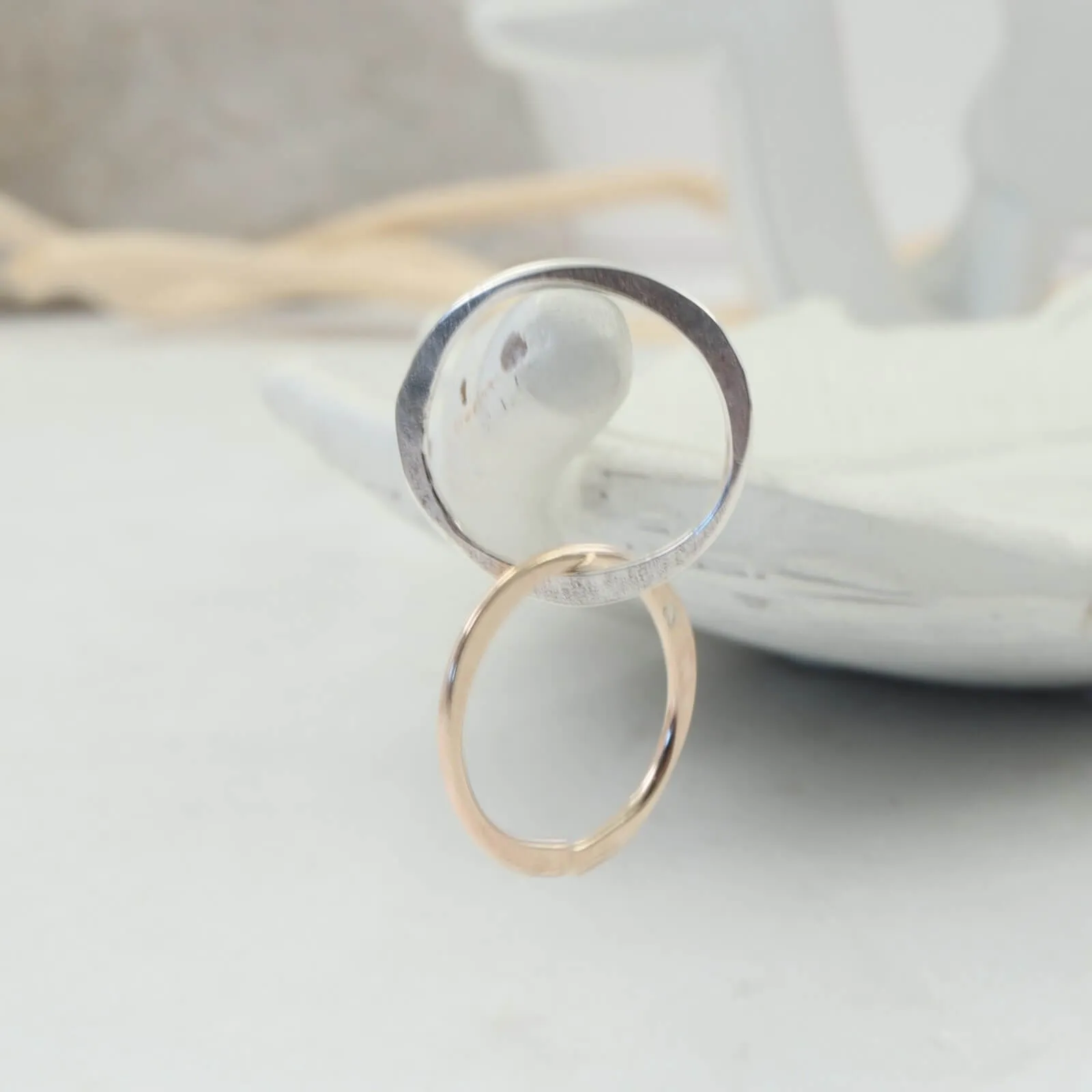 Links - Double, 10mm, 1mm, Silver & Gold, Choose Your Metal