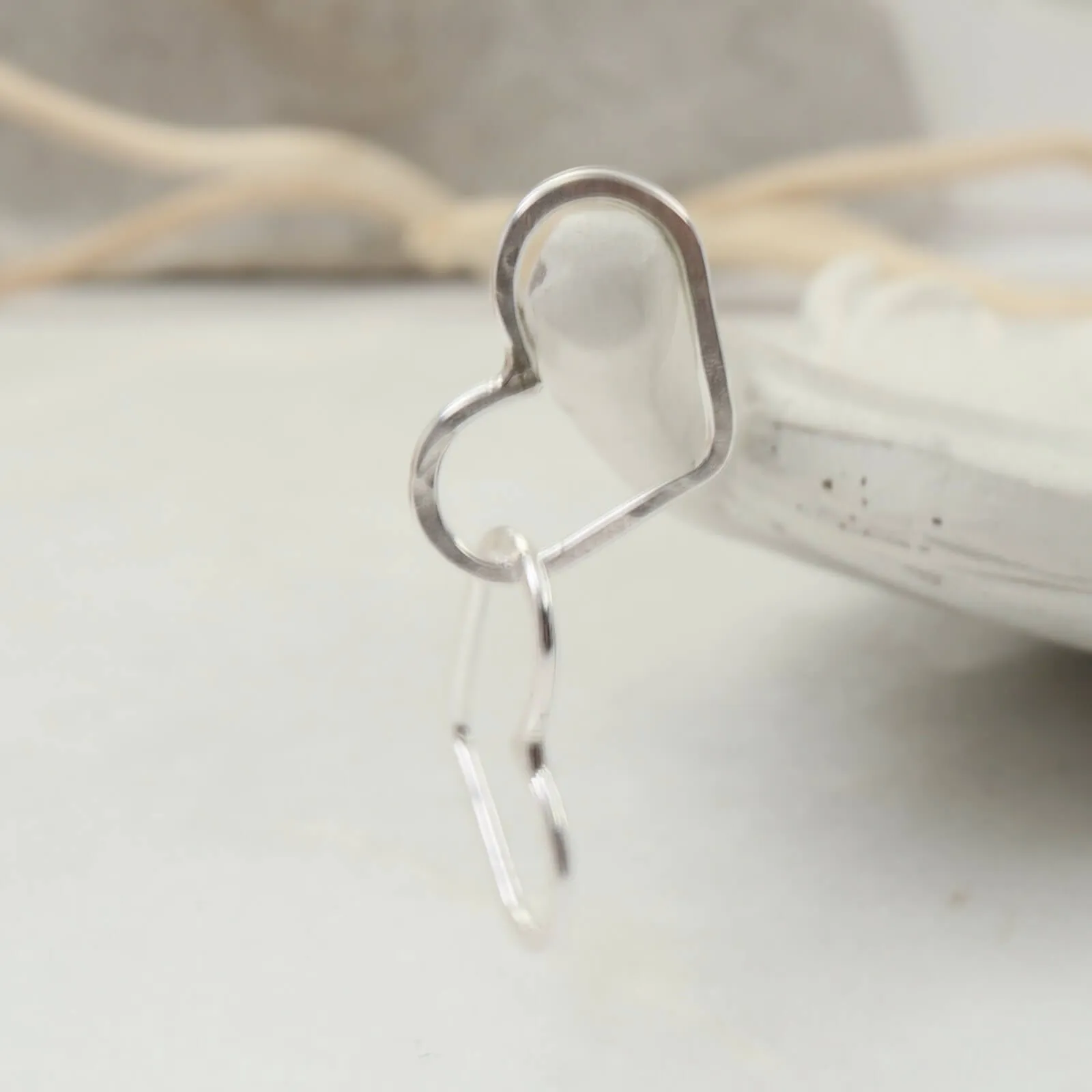 Links - Hearts Double, 8x11mm, 1mm, Choose Your Metal