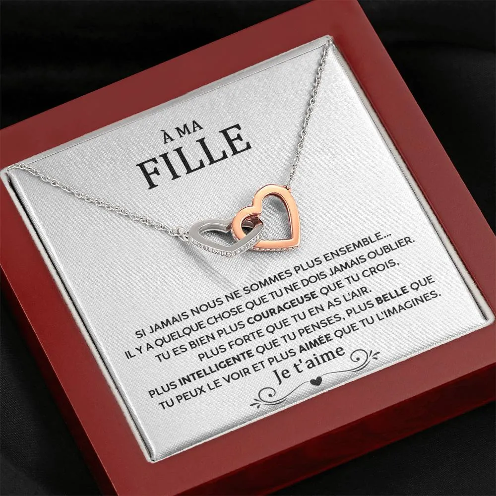 LINKY • Collier A Ma Fille Double Cœur