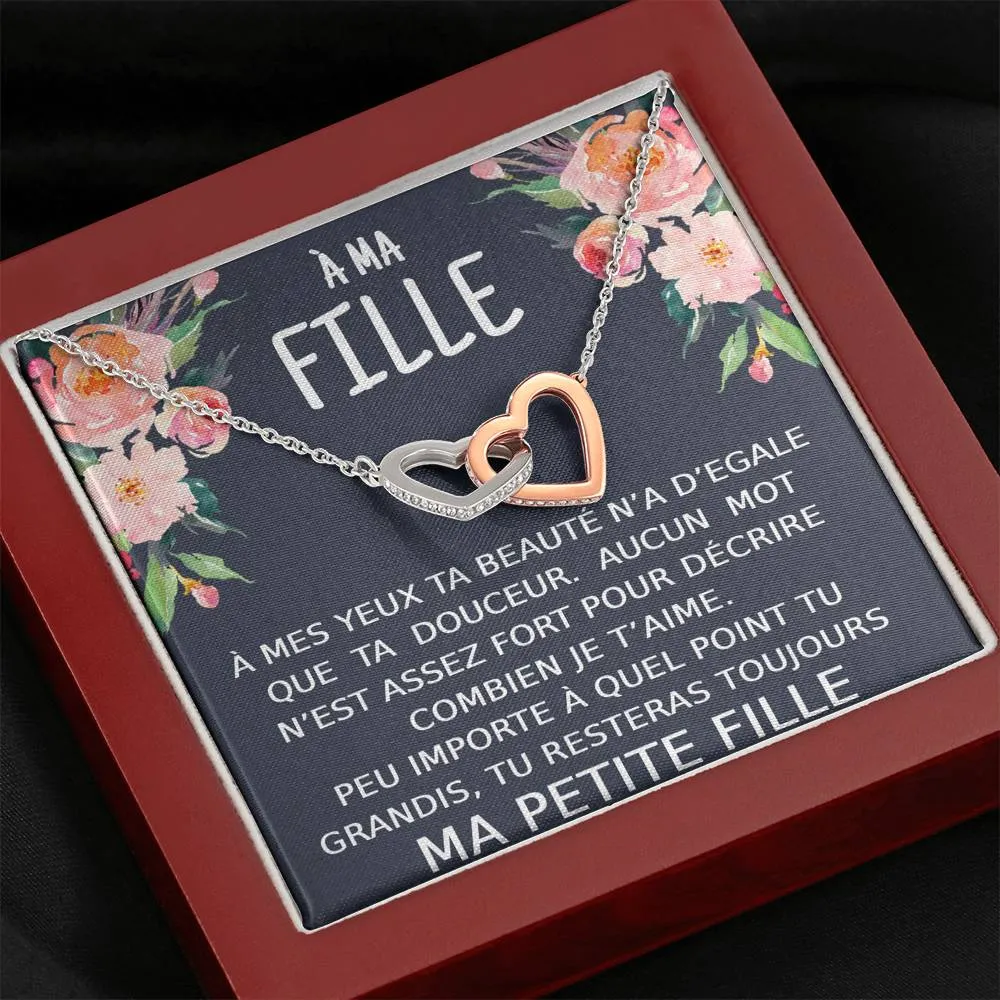 LINKY • Collier A Ma Fille Double Cœur