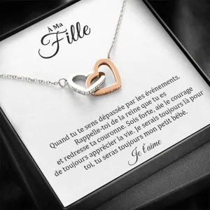 LINKY • Collier A Ma Fille Double Cœur