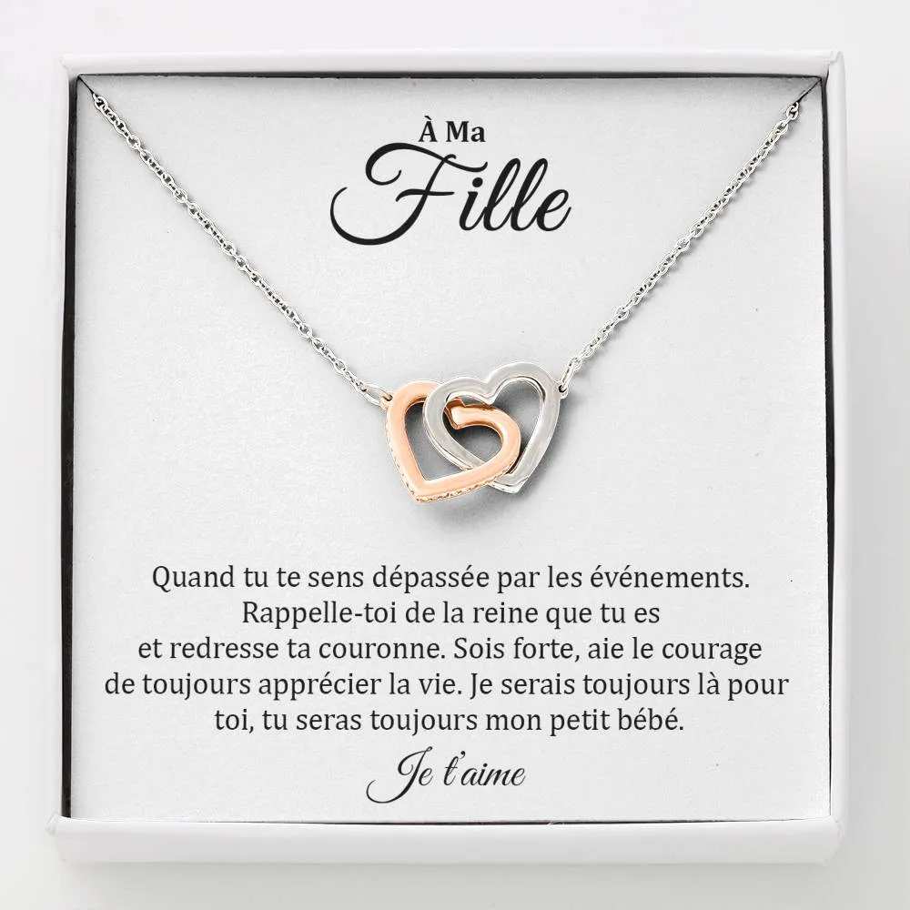 LINKY • Collier A Ma Fille Double Cœur