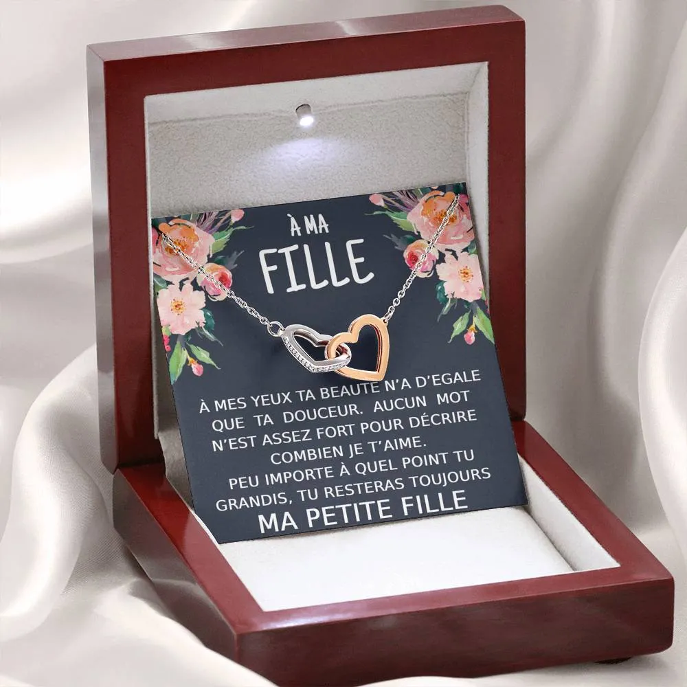 LINKY • Collier A Ma Fille Double Cœur