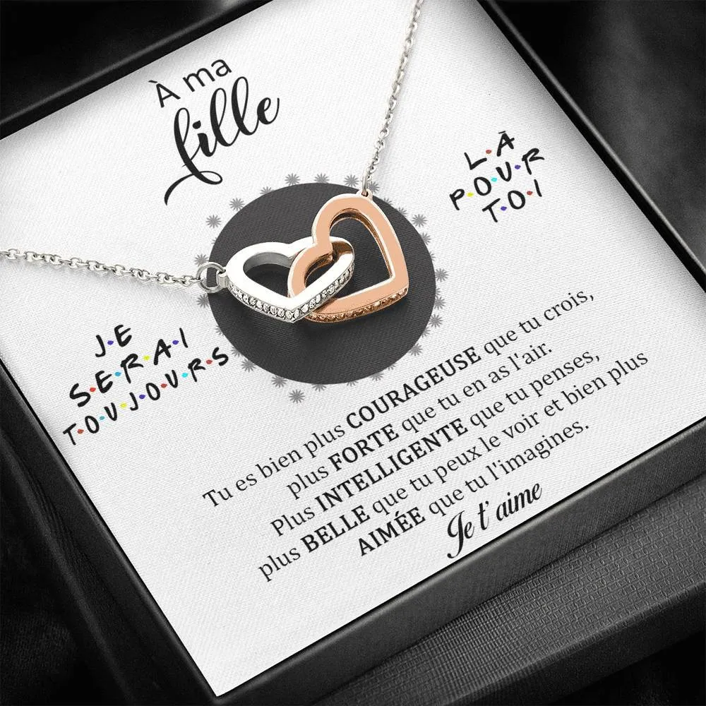 LINKY • Collier A Ma Fille Double Cœur