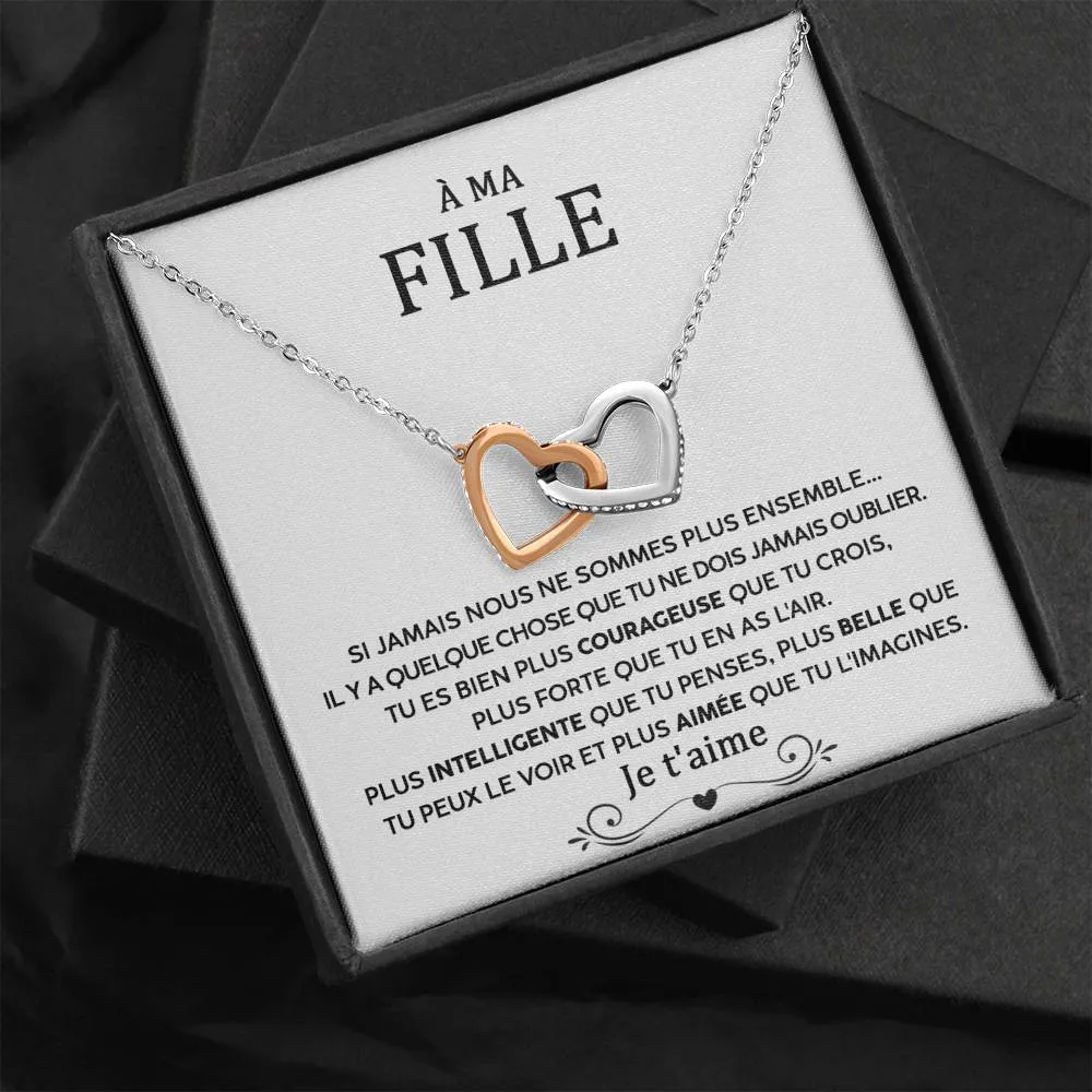 LINKY • Collier A Ma Fille Double Cœur