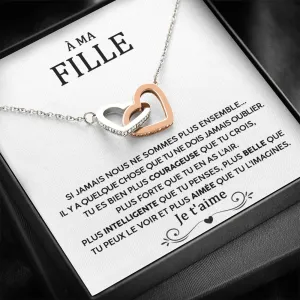 LINKY • Collier A Ma Fille Double Cœur