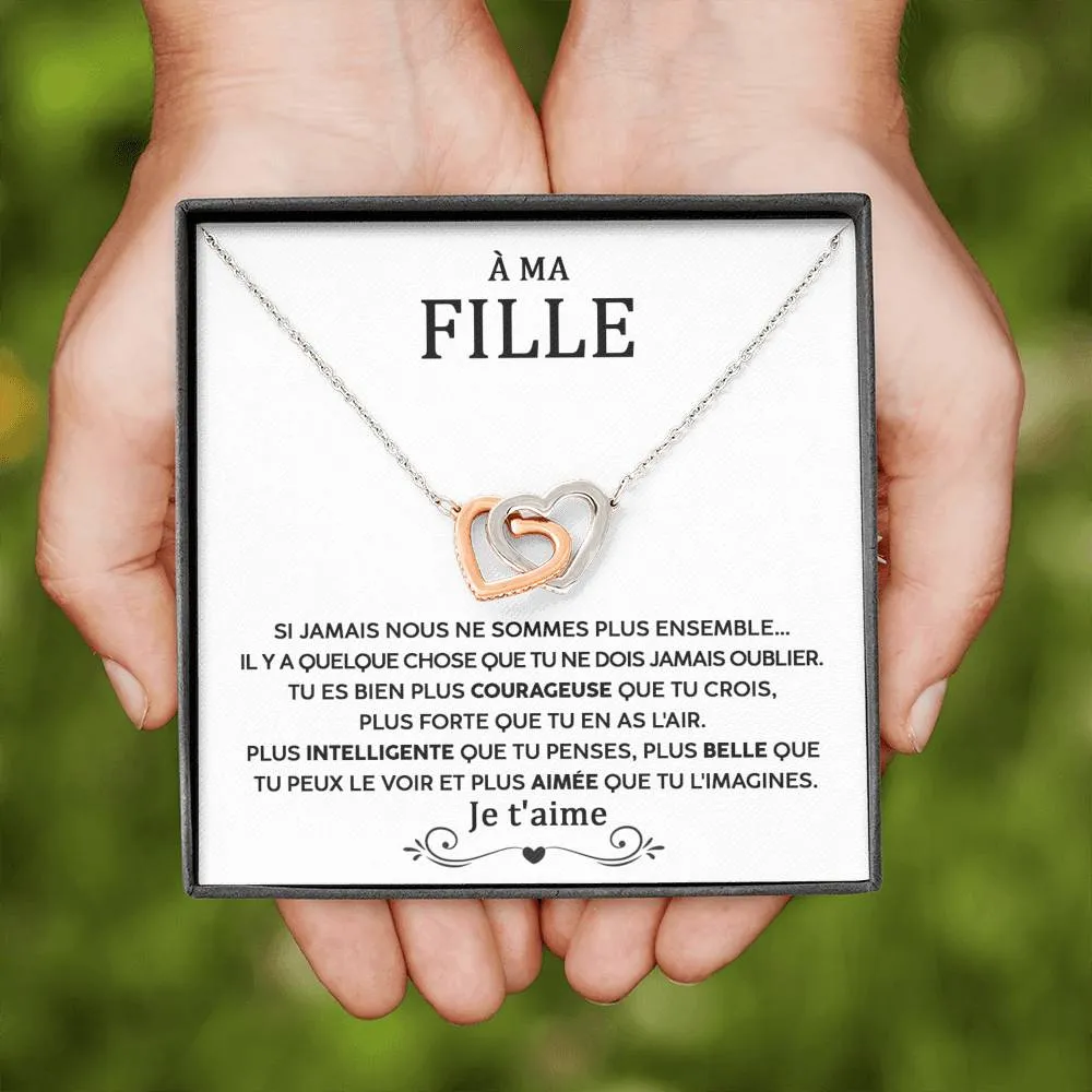 LINKY • Collier A Ma Fille Double Cœur