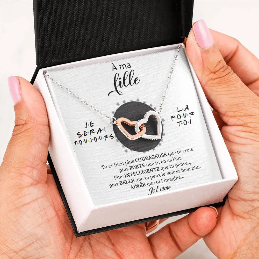 LINKY • Collier A Ma Fille Double Cœur