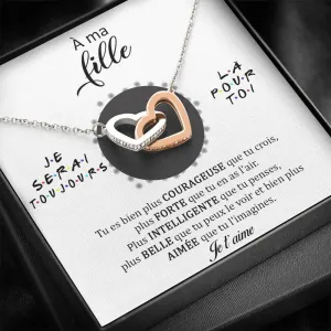 LINKY • Collier A Ma Fille Double Cœur