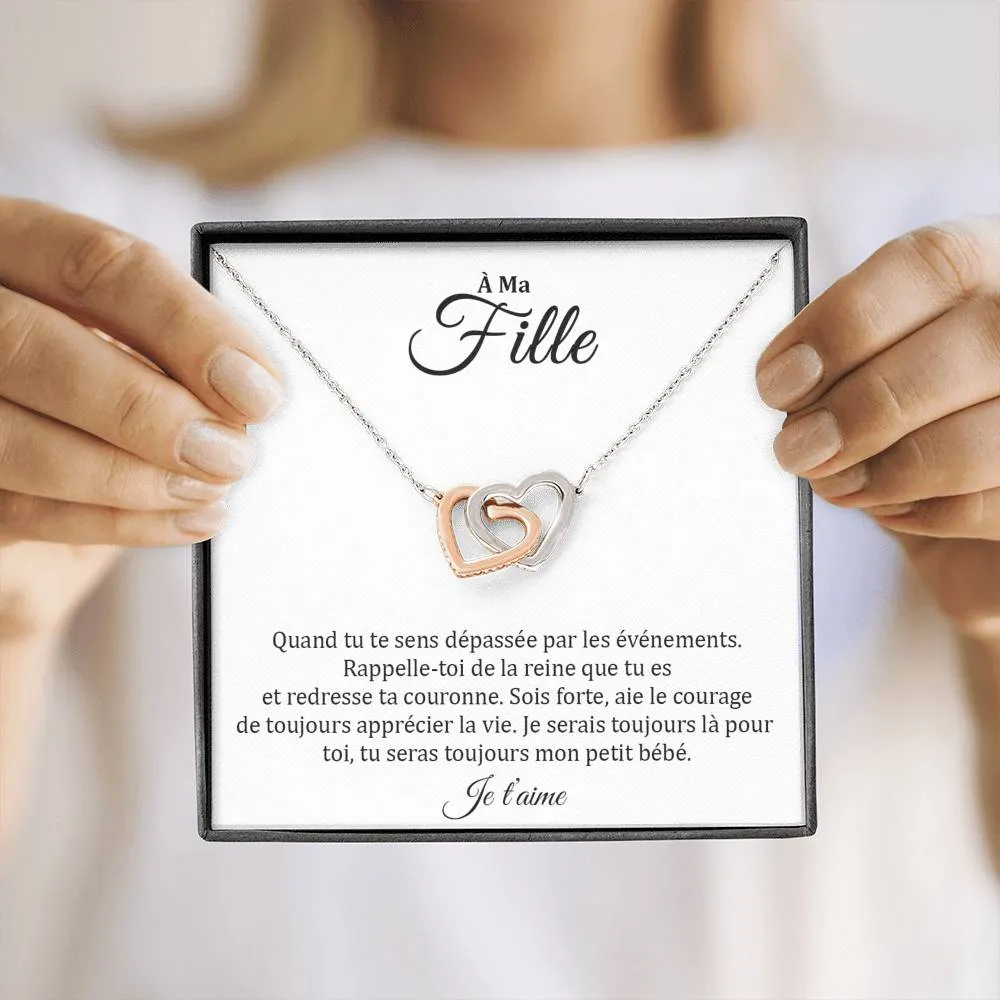 LINKY • Collier A Ma Fille Double Cœur