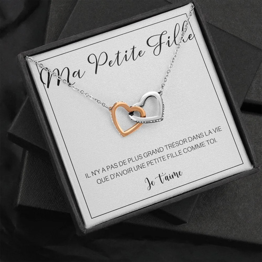 LINKY • Collier A Ma Petite-Fille Double Cœur