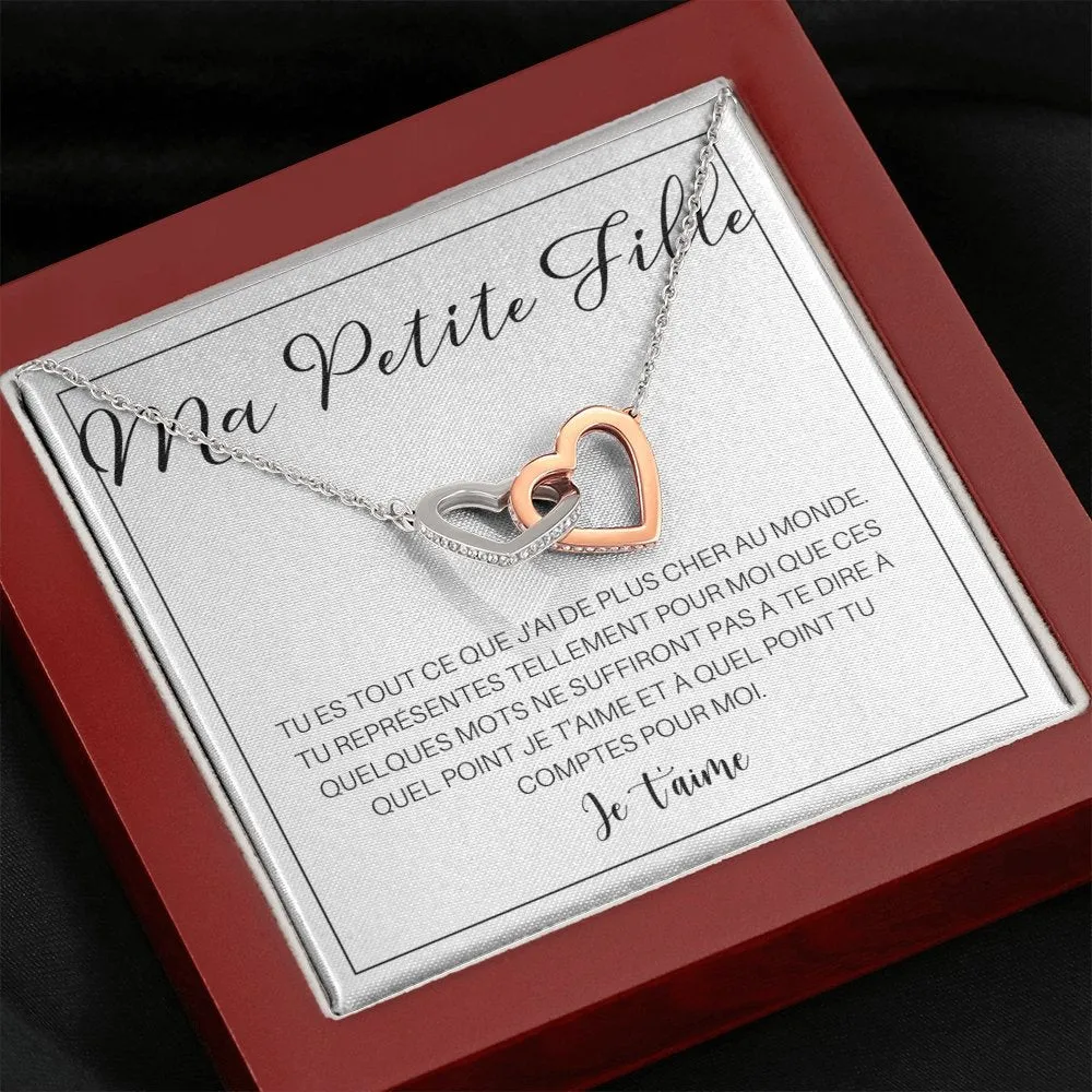 LINKY • Collier A Ma Petite-Fille Double Cœur