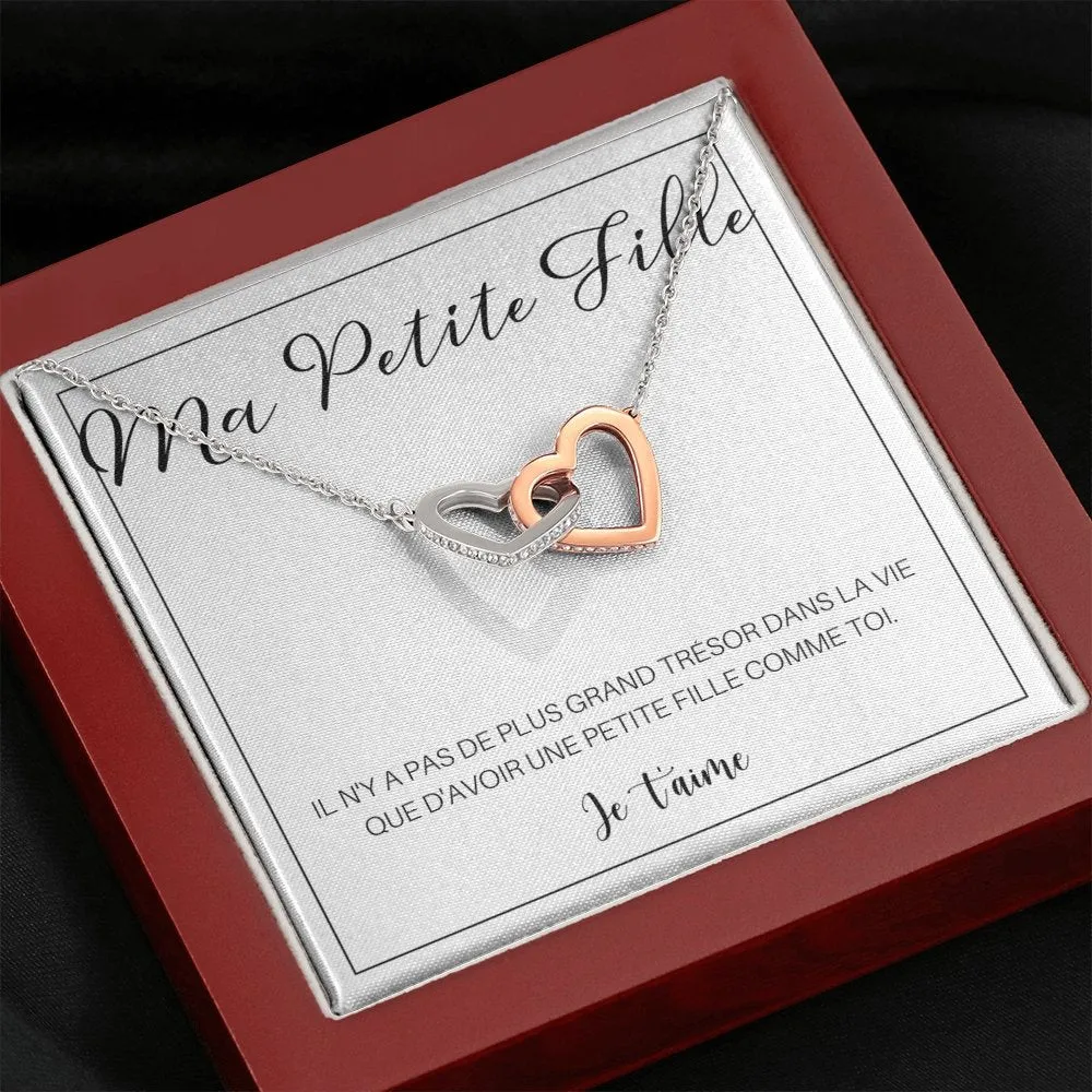 LINKY • Collier A Ma Petite-Fille Double Cœur