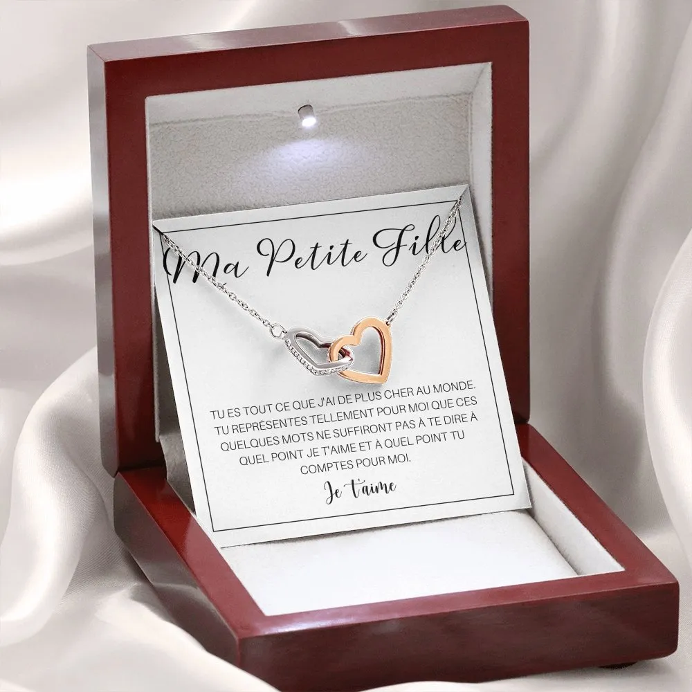 LINKY • Collier A Ma Petite-Fille Double Cœur
