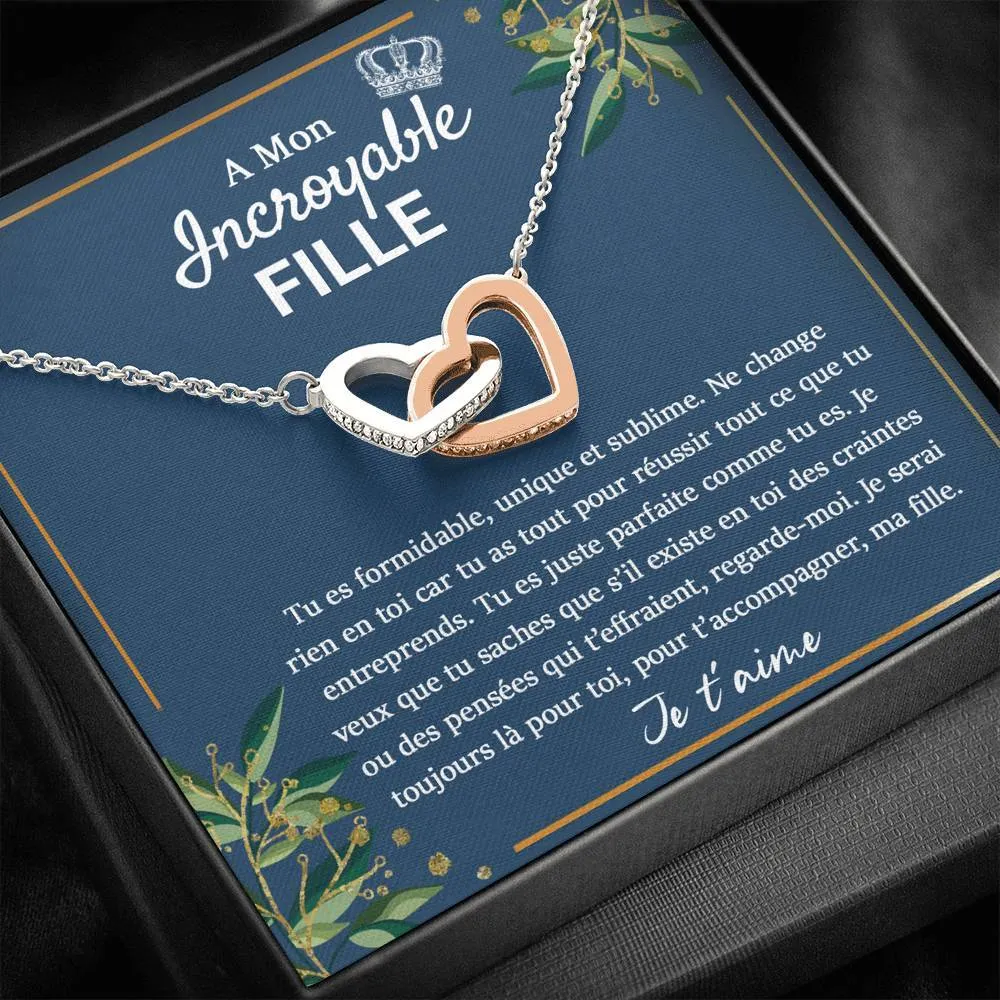 LINKY • Collier Pour Ma Fille Double Cœur