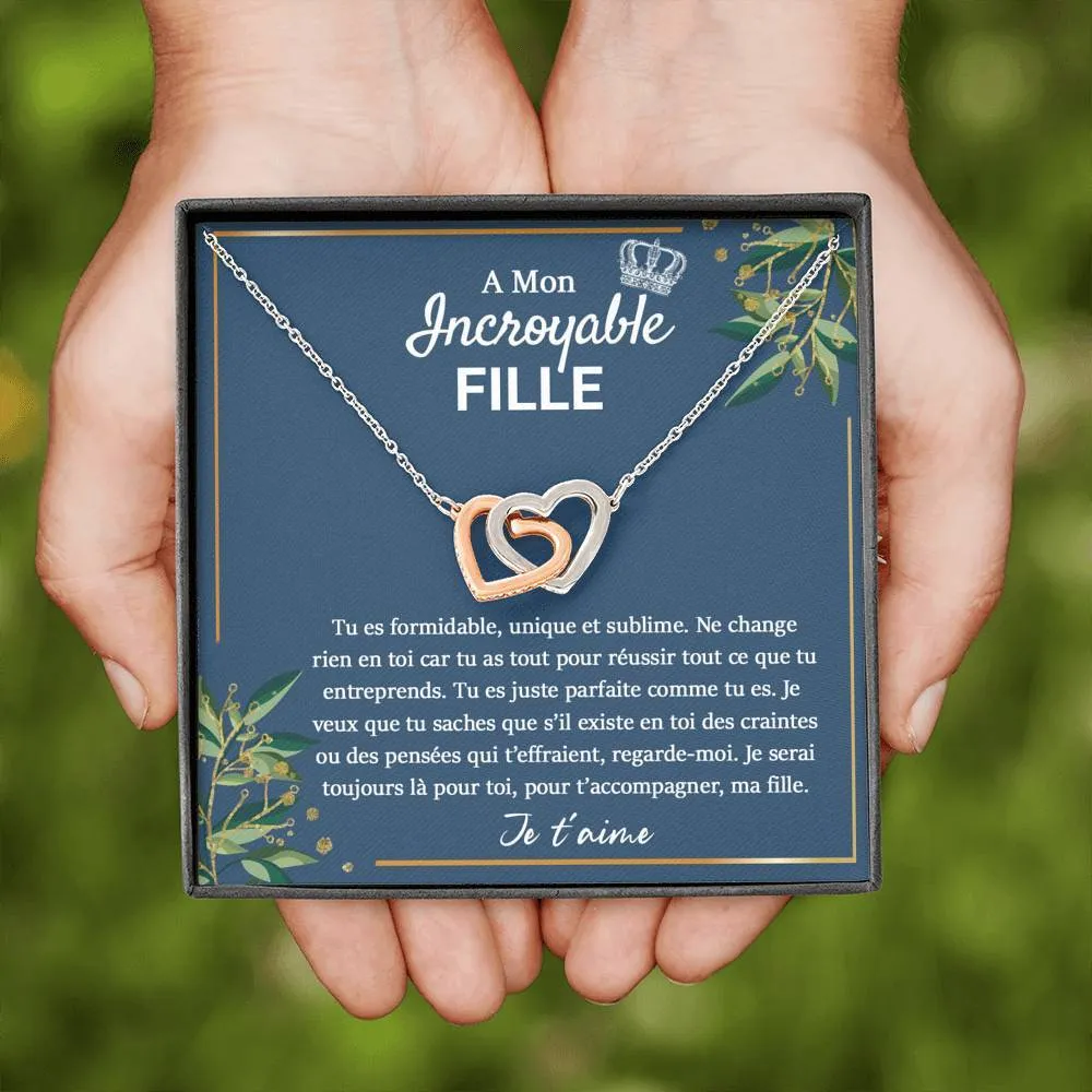 LINKY • Collier Pour Ma Fille Double Cœur