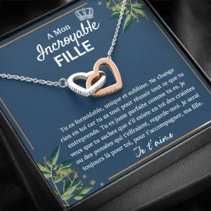 LINKY • Collier Pour Ma Fille Double Cœur