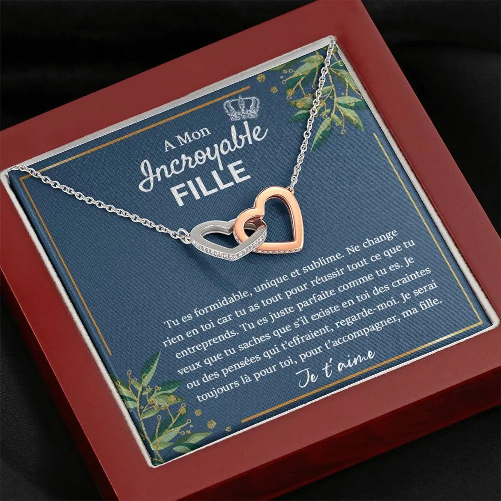 LINKY • Collier Pour Ma Fille Double Cœur