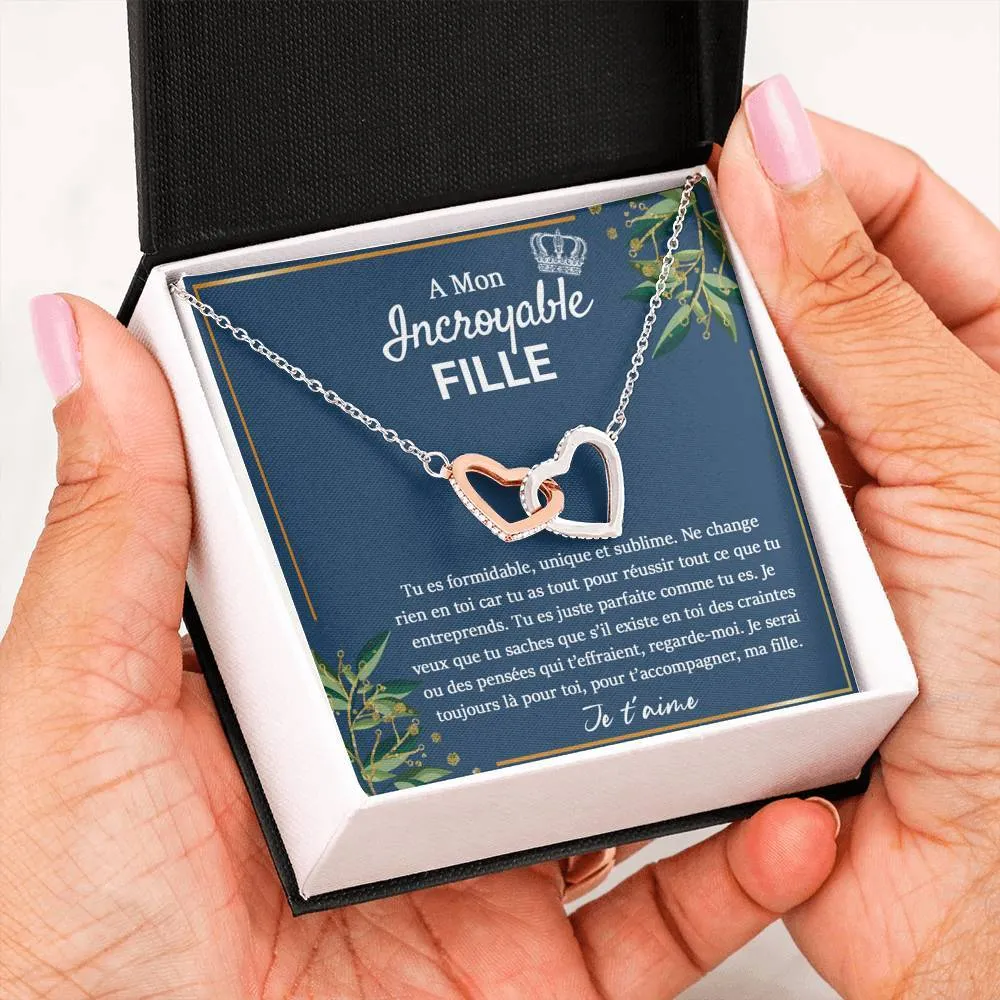 LINKY • Collier Pour Ma Fille Double Cœur