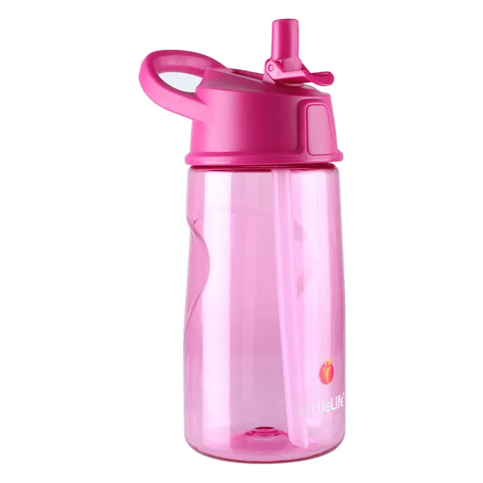 Littlelife Kids Flip Top Water Bottle L15120 Pink