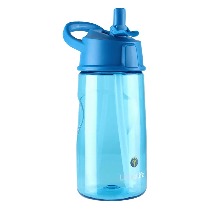 Littlelife Kids Flip Top Water Bottle L15170 Blue