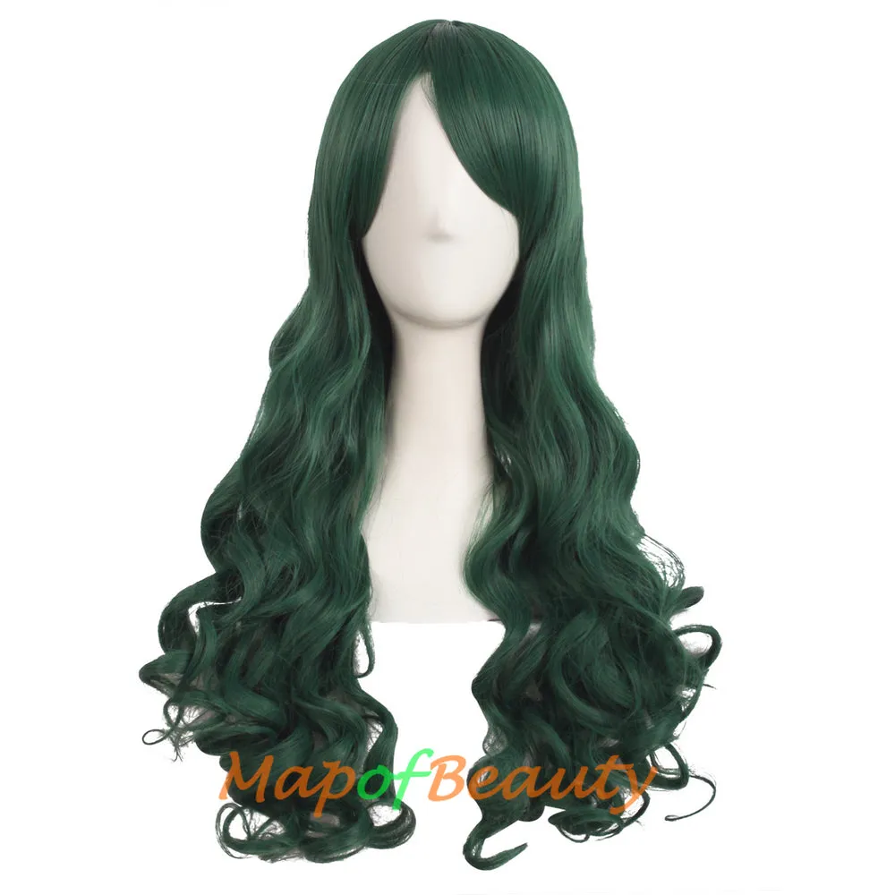 Lolita Lace Curly Wigs Tiger Cilp Horsetail Three-pieces Cosplay Anime Wigs