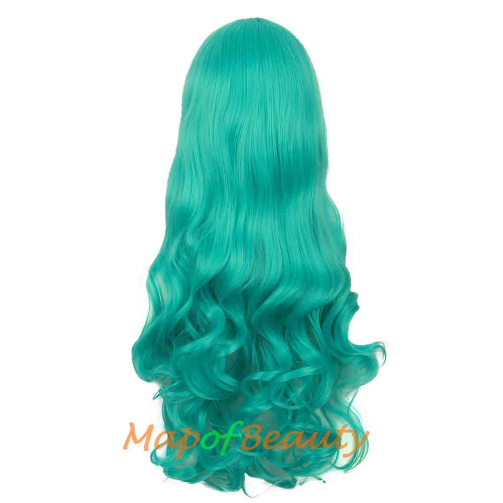 Lolita Lace Curly Wigs Tiger Cilp Horsetail Three-pieces Cosplay Anime Wigs