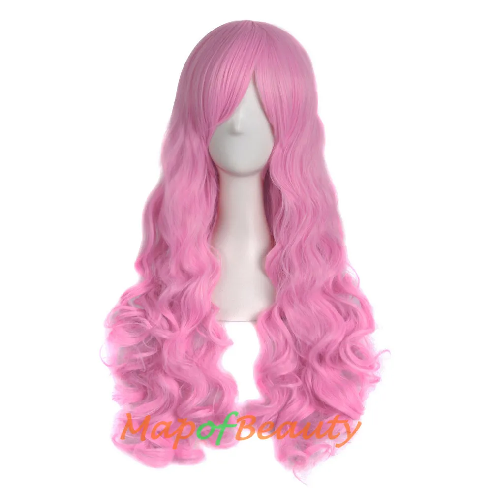 Lolita Lace Curly Wigs Tiger Cilp Horsetail Three-pieces Cosplay Anime Wigs