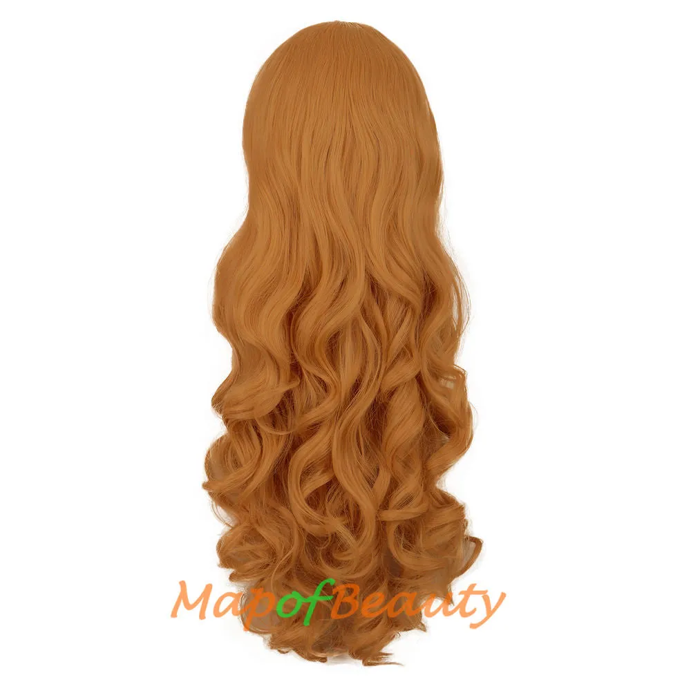 Lolita Lace Curly Wigs Tiger Cilp Horsetail Three-pieces Cosplay Anime Wigs