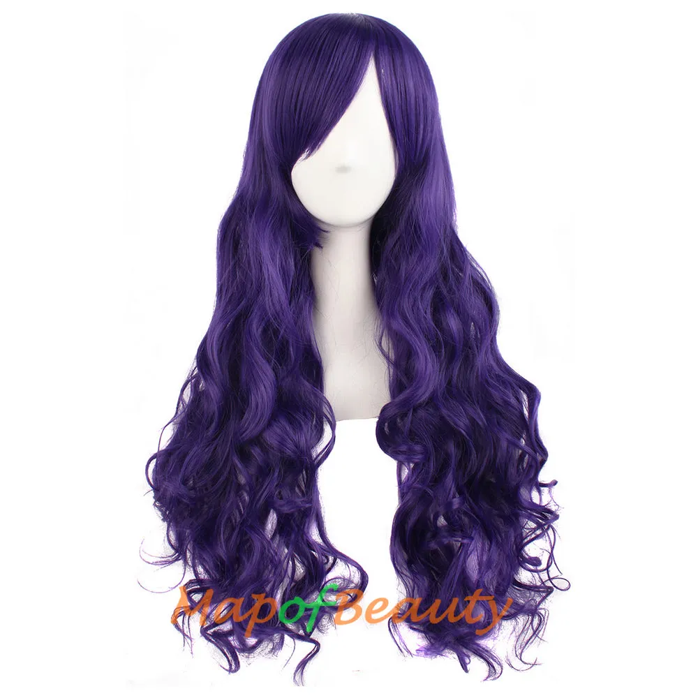 Lolita Lace Curly Wigs Tiger Cilp Horsetail Three-pieces Cosplay Anime Wigs