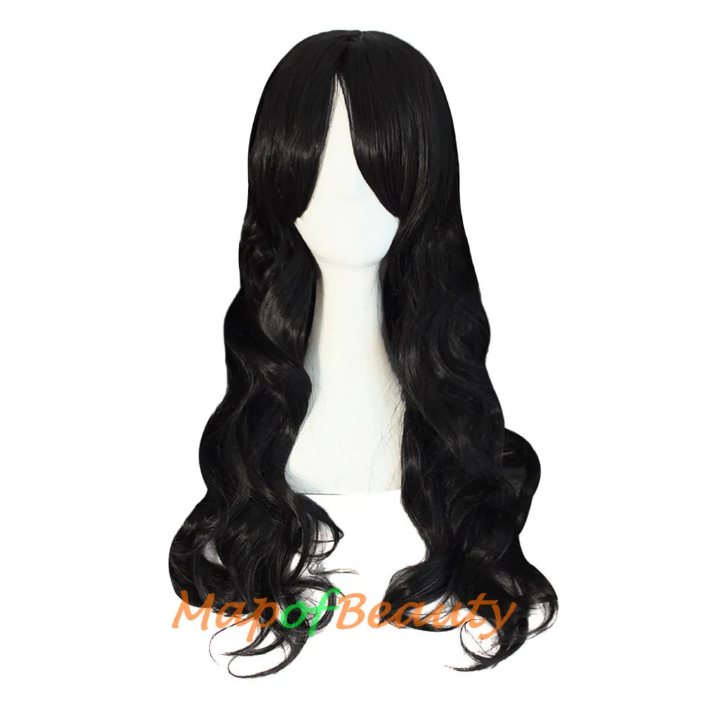Lolita Lace Curly Wigs Tiger Cilp Horsetail Three-pieces Cosplay Anime Wigs