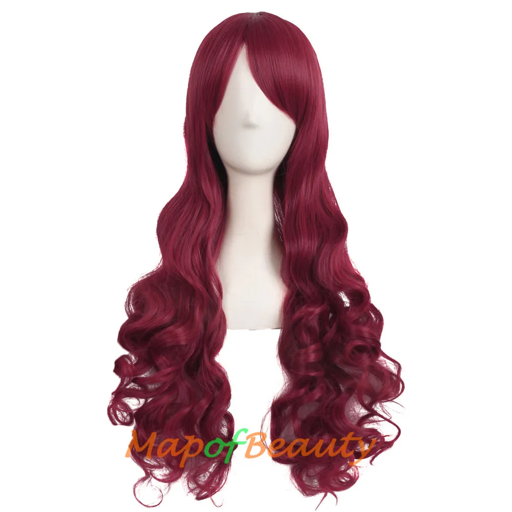 Lolita Lace Curly Wigs Tiger Cilp Horsetail Three-pieces Cosplay Anime Wigs