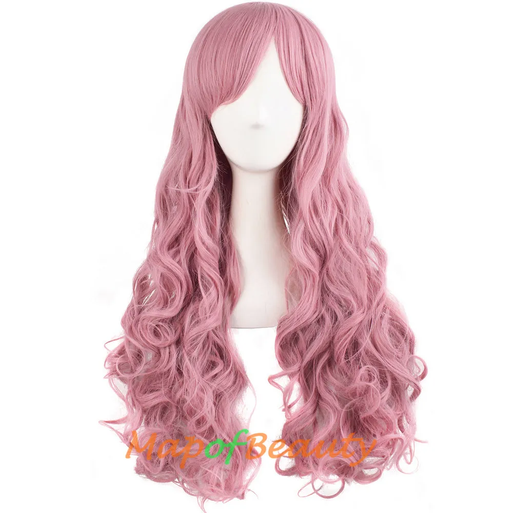 Lolita Lace Curly Wigs Tiger Cilp Horsetail Three-pieces Cosplay Anime Wigs