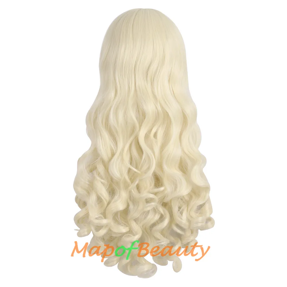 Lolita Lace Curly Wigs Tiger Cilp Horsetail Three-pieces Cosplay Anime Wigs