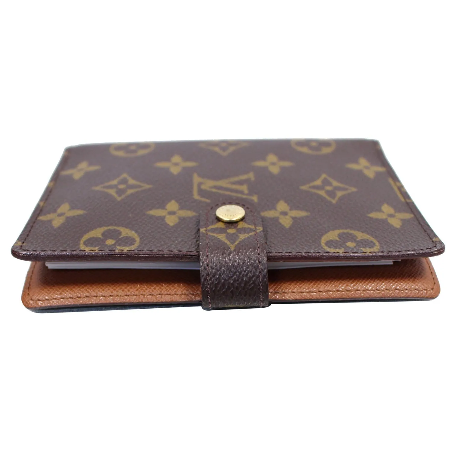LOUIS VUITTON Agenda PM Monogram Canvas Day Planner Cover Brown