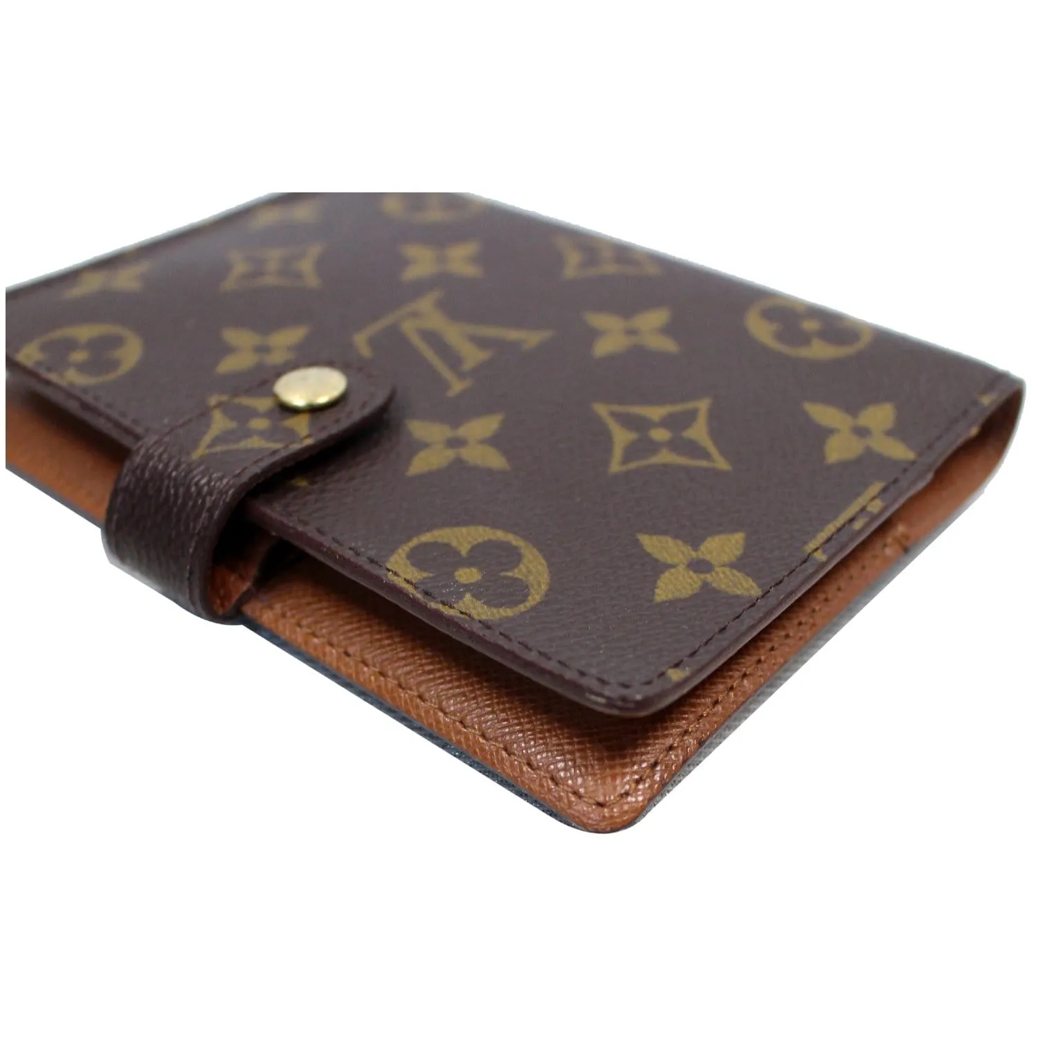 LOUIS VUITTON Agenda PM Monogram Canvas Day Planner Cover Brown